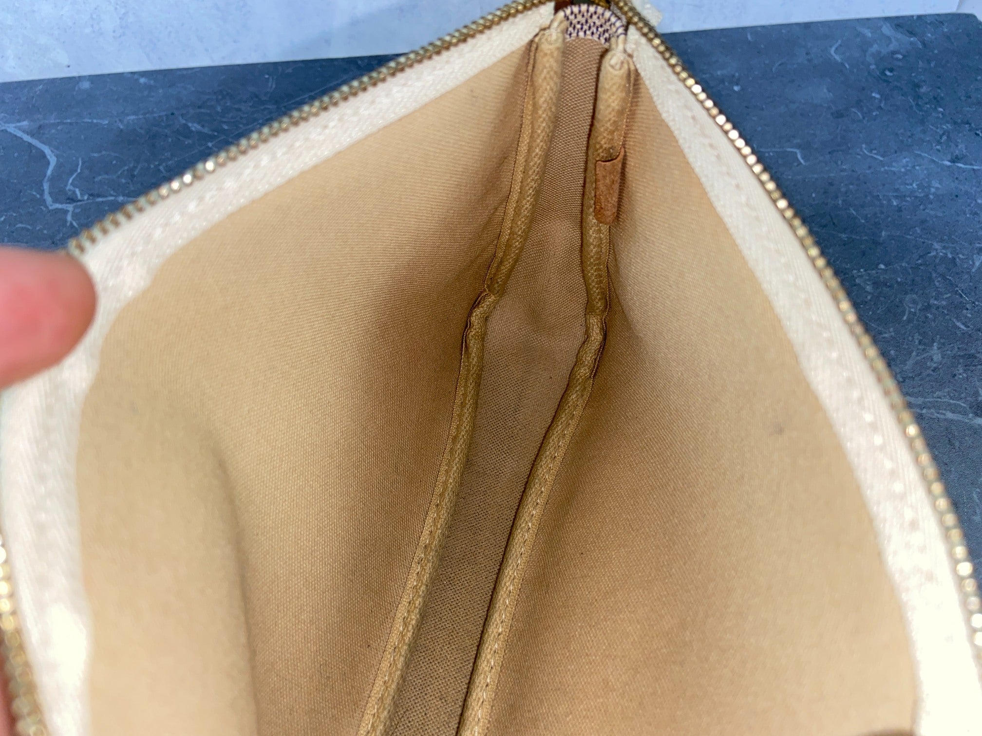 Louis Vuitton Pochette Accessoires Damier Azur Canvas