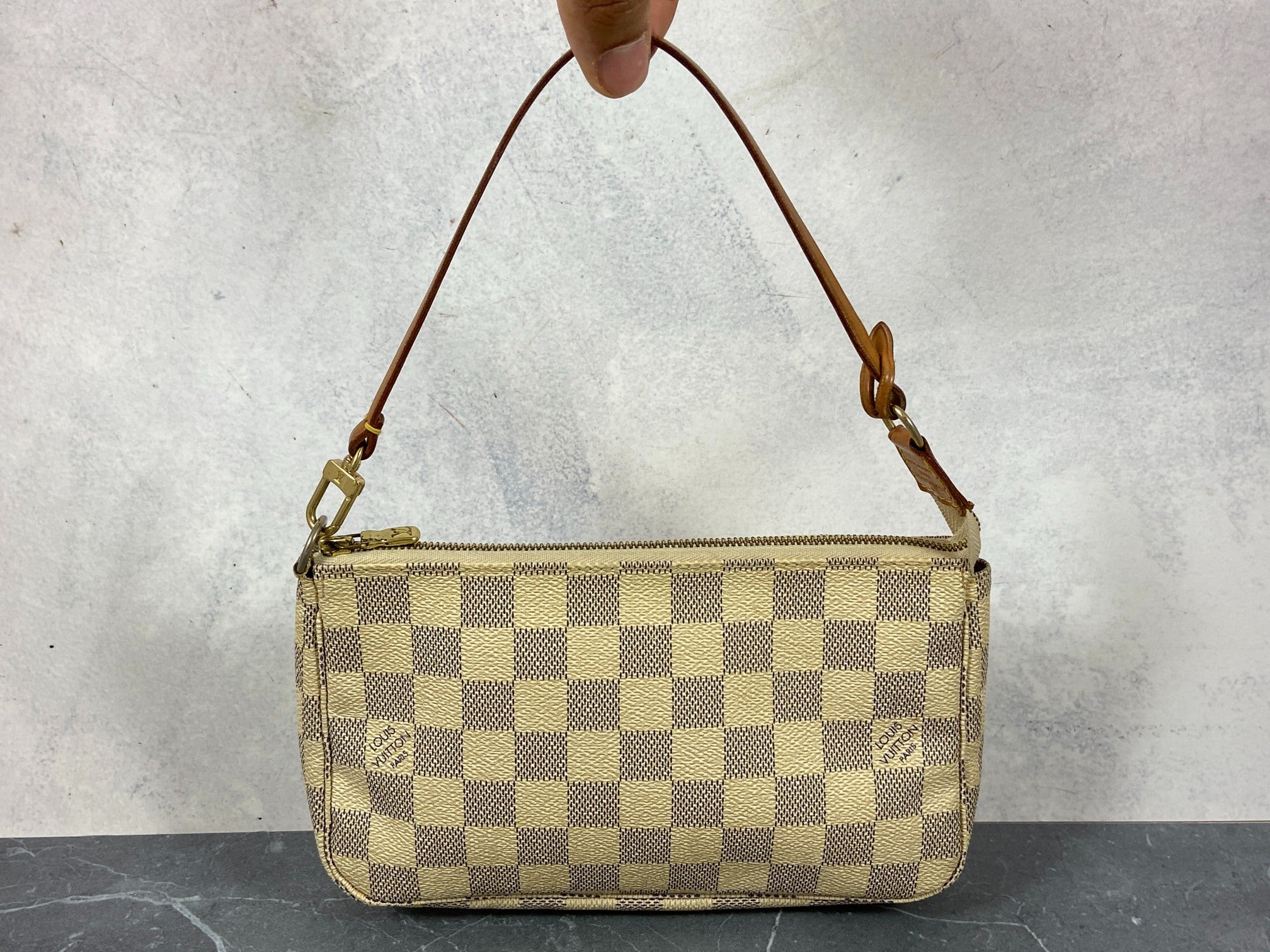 Louis Vuitton Pochette Accessoires Damier Azur Canvas