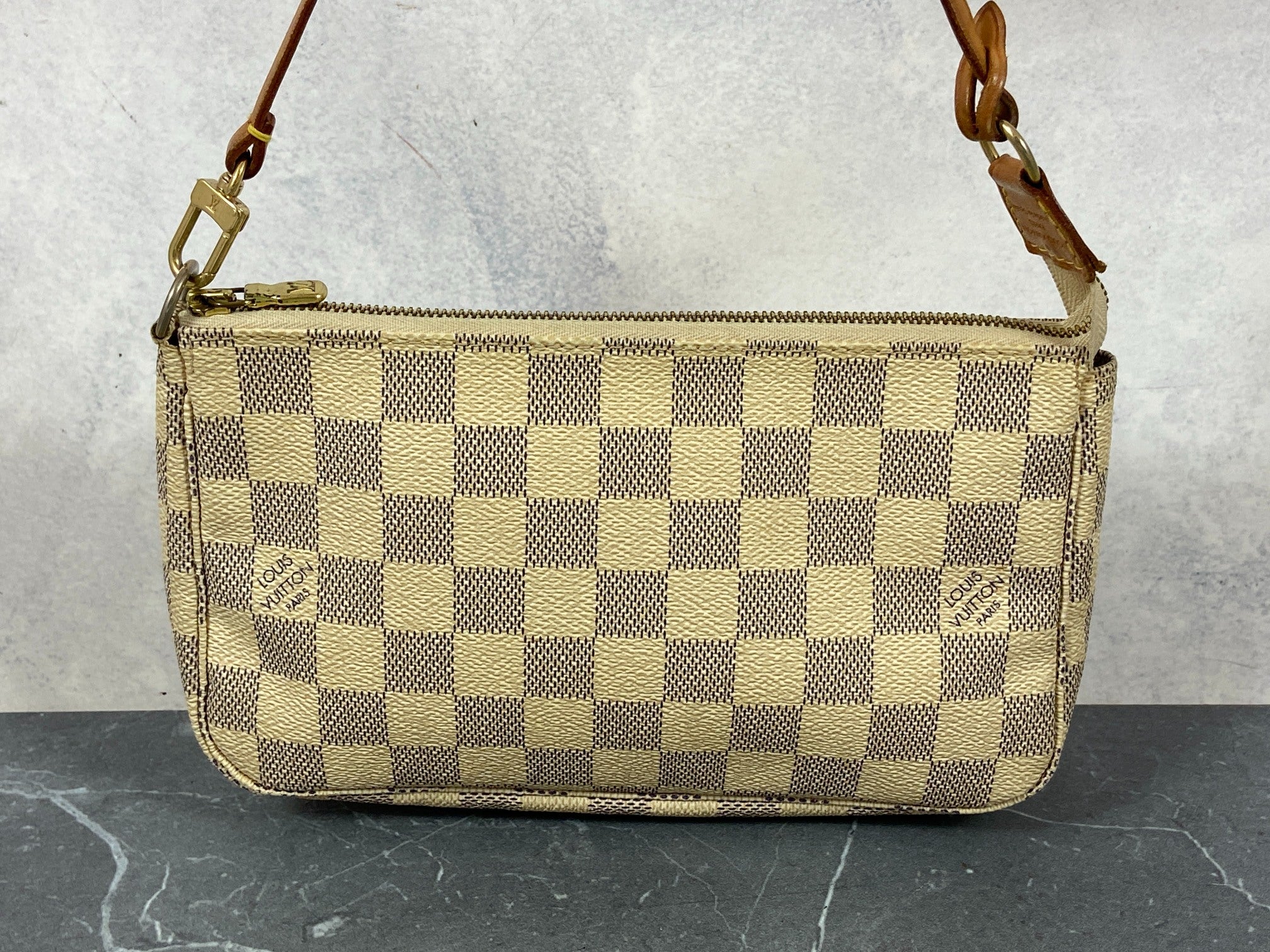 Louis Vuitton Pochette Accessoires Damier Azur Canvas