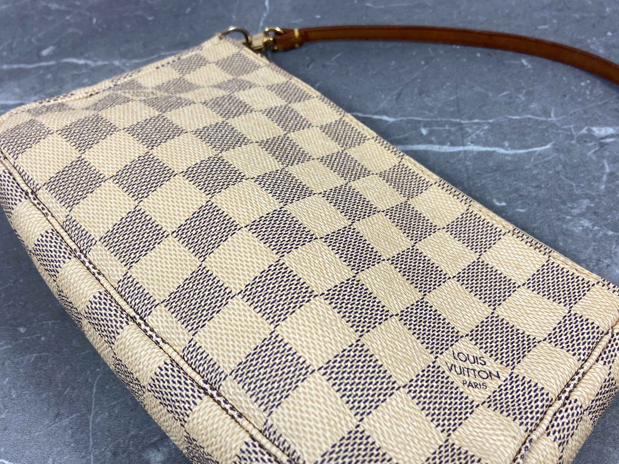 Louis Vuitton Pochette Accessoires Damier Azur Canvas