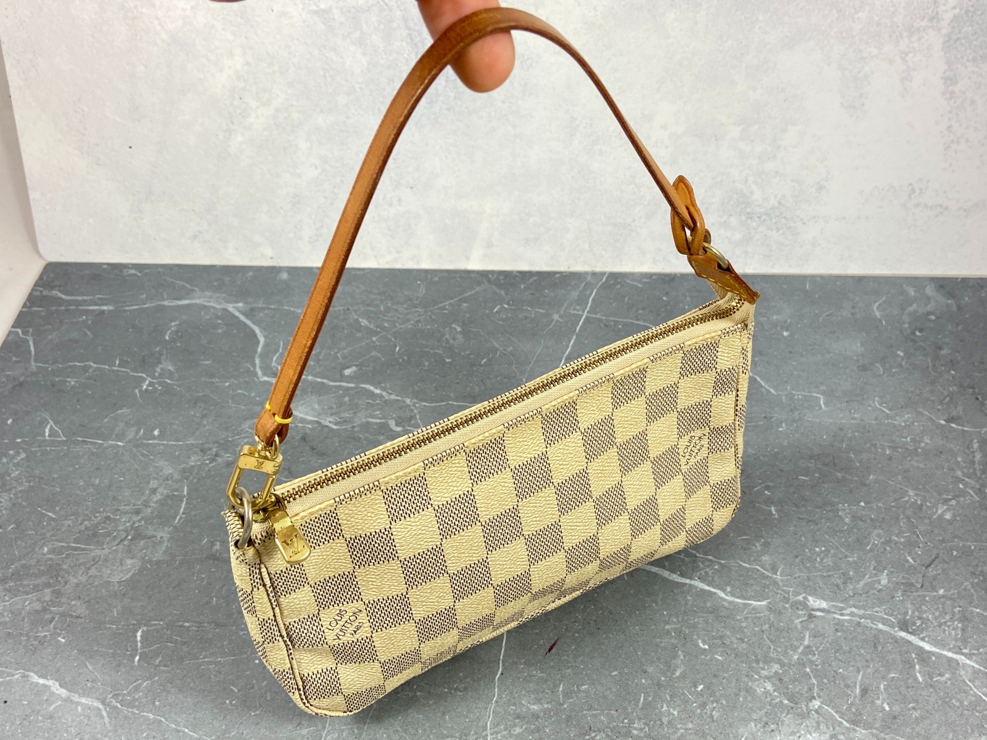Louis Vuitton Pochette Accessoires Damier Azur Canvas