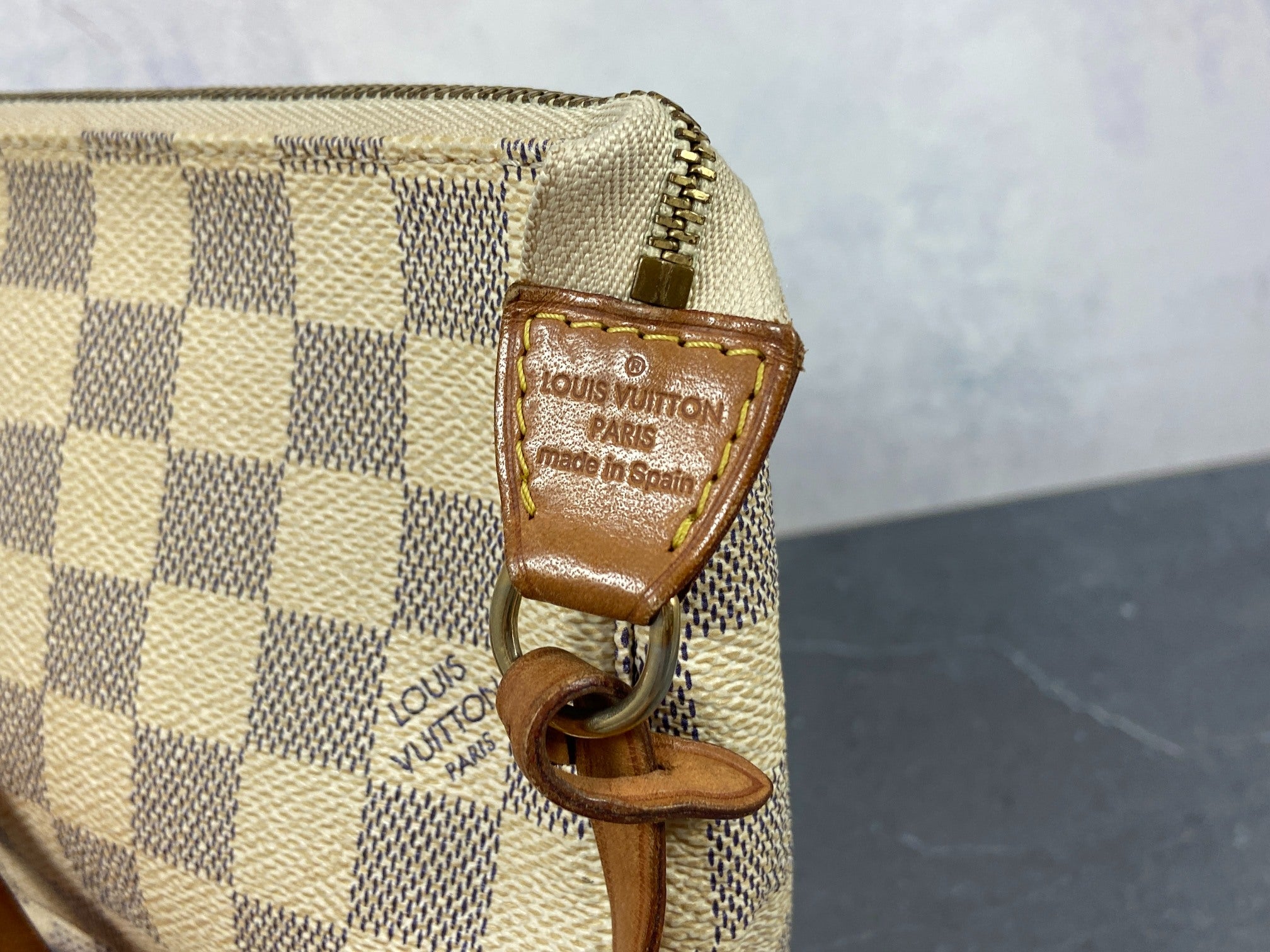 Louis Vuitton Pochette Accessoires Damier Azur Canvas