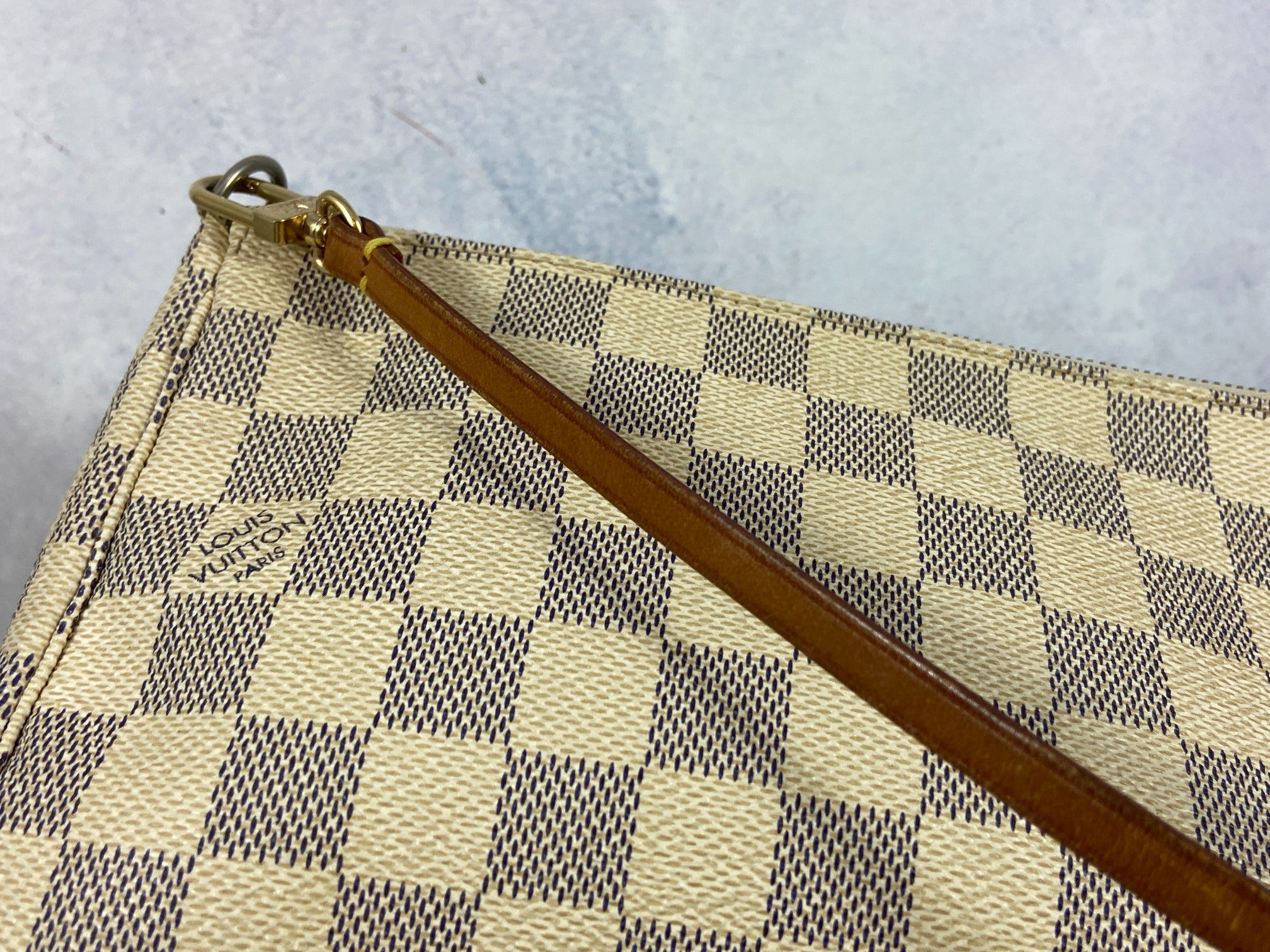 Louis Vuitton Pochette Accessoires Damier Azur Canvas