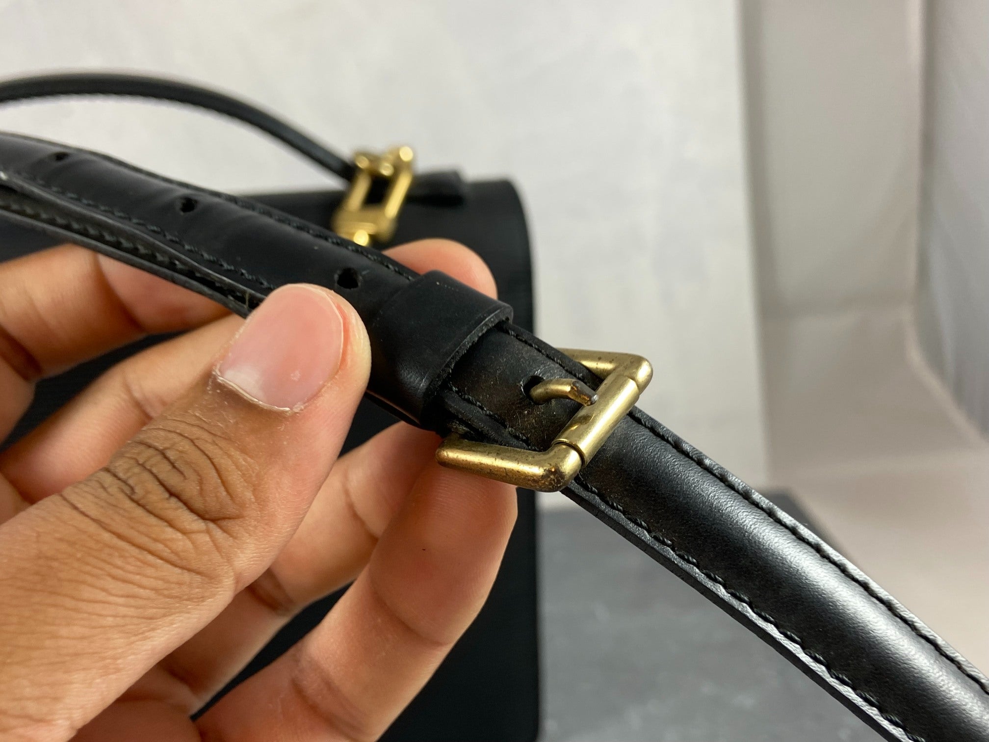 Louis Vuitton Monceau 28 Black Epi Leather