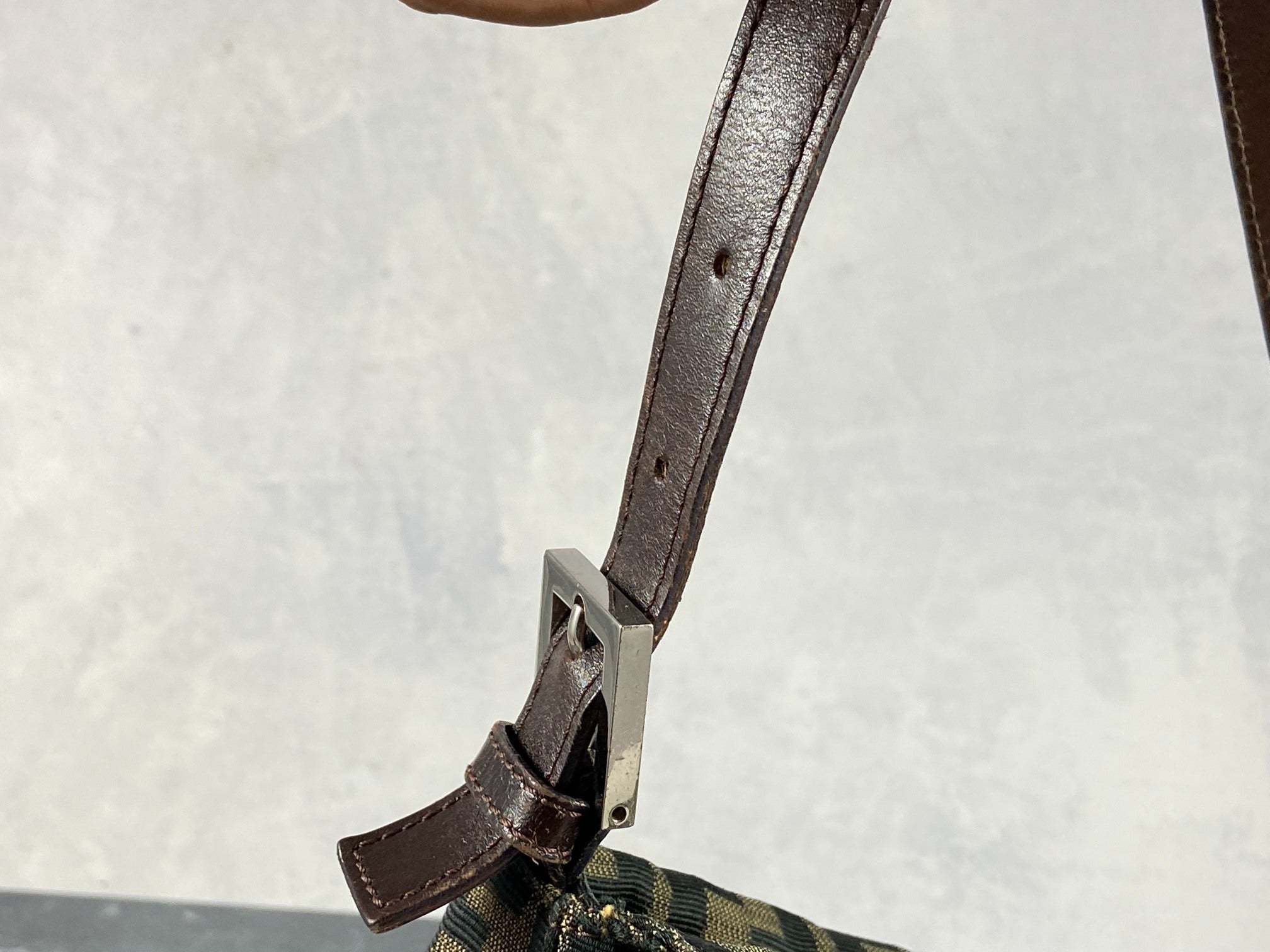 Fendi Mamma Baguette Bag Brown Zucca Monogram