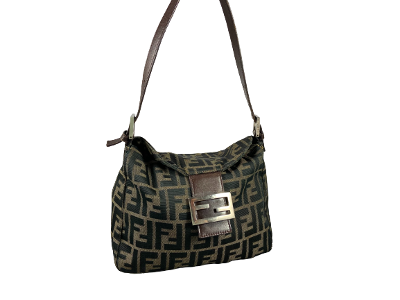 Fendi Mamma Baguette Bag Brown Zucca Monogram