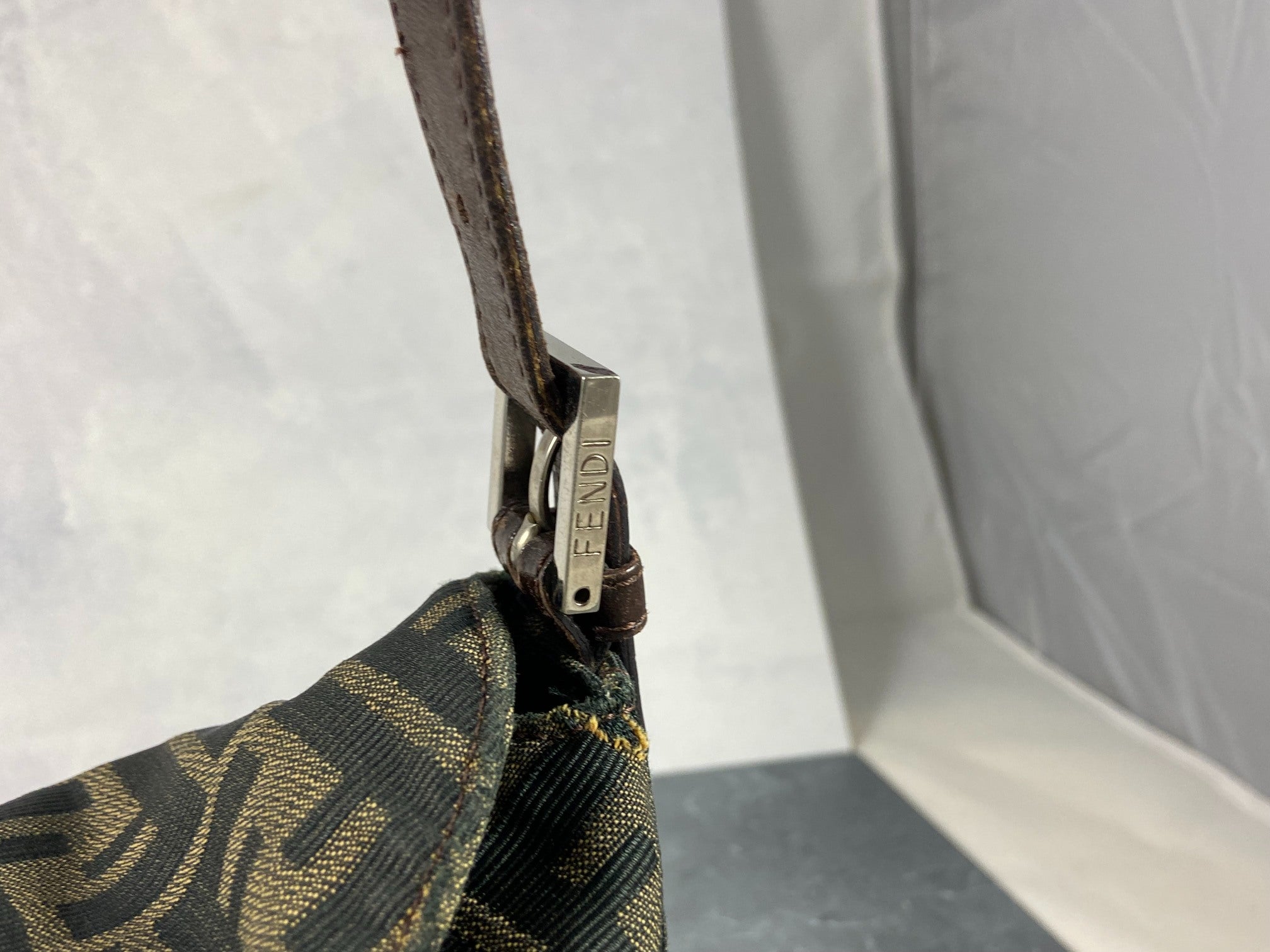 Fendi Mamma Baguette Bag Brown Zucca Monogram