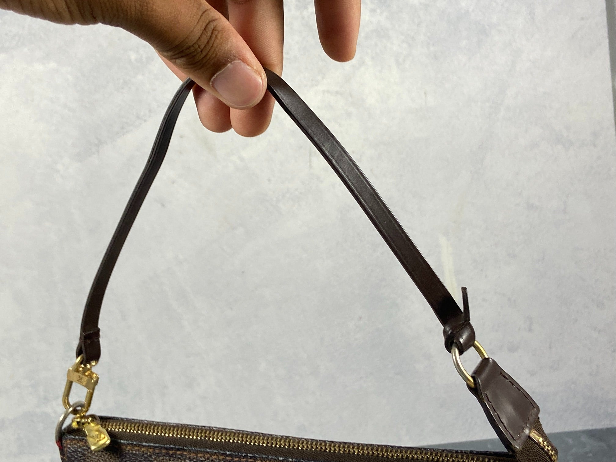 Louis Vuitton Pochette Accessoires Damier Ebene Canvas