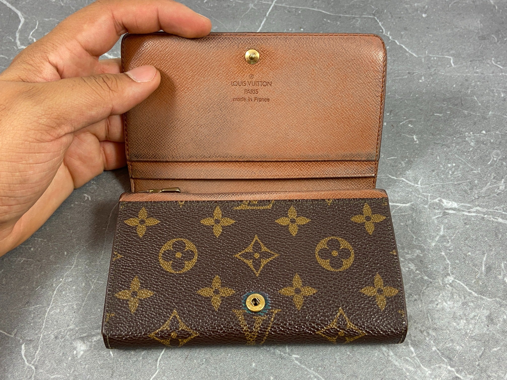 Louis Vuitton Porte-Monnaie Tresor Monogram Canvas