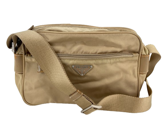 Albatha Holding Tan Nylon Prada Bag Crossbody Prada Vela Sport