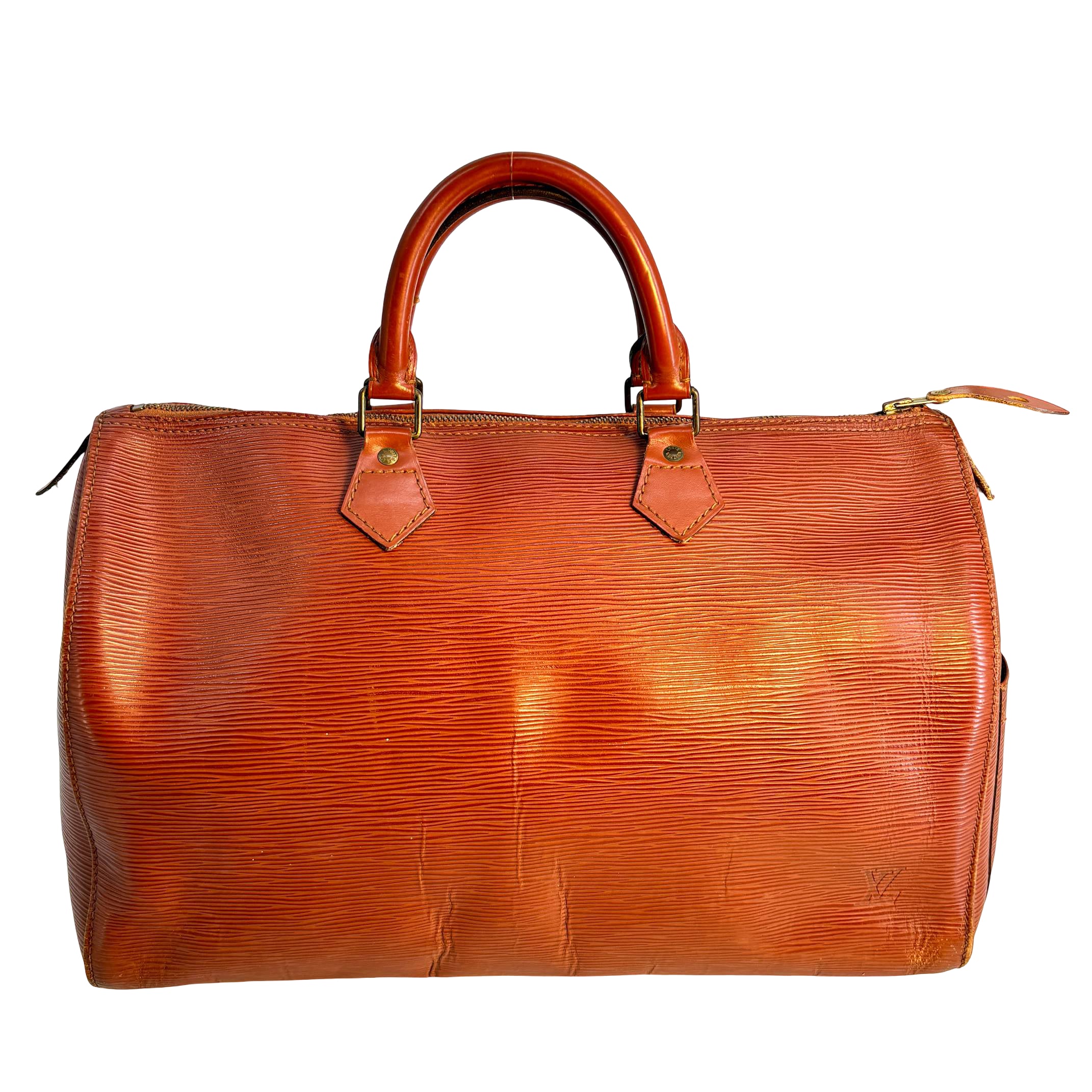 Louis Vuitton Speedy 35 Cognac Epi Leather