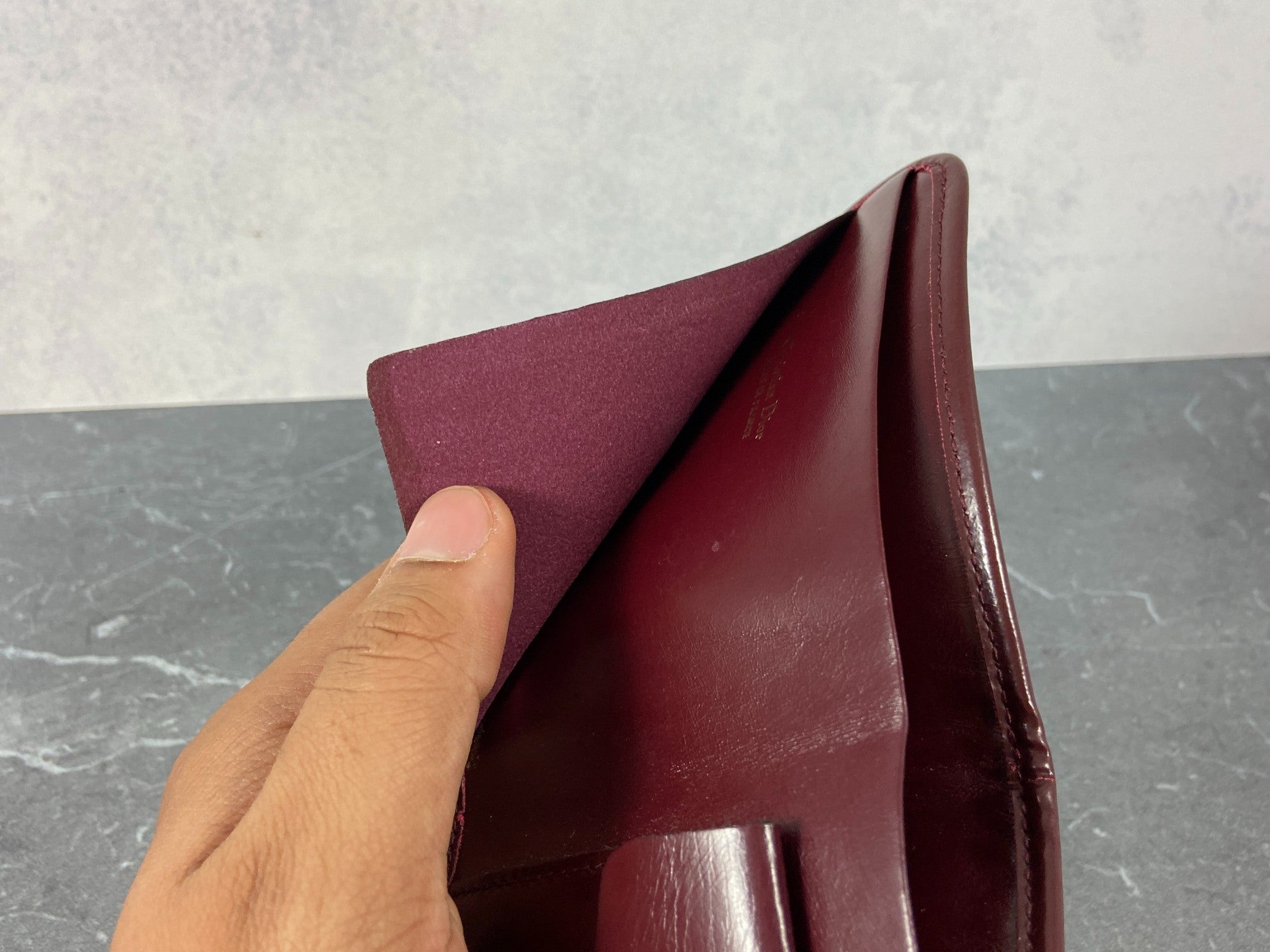 Christian Dior Bifold Wallet Red Trotter Monogram