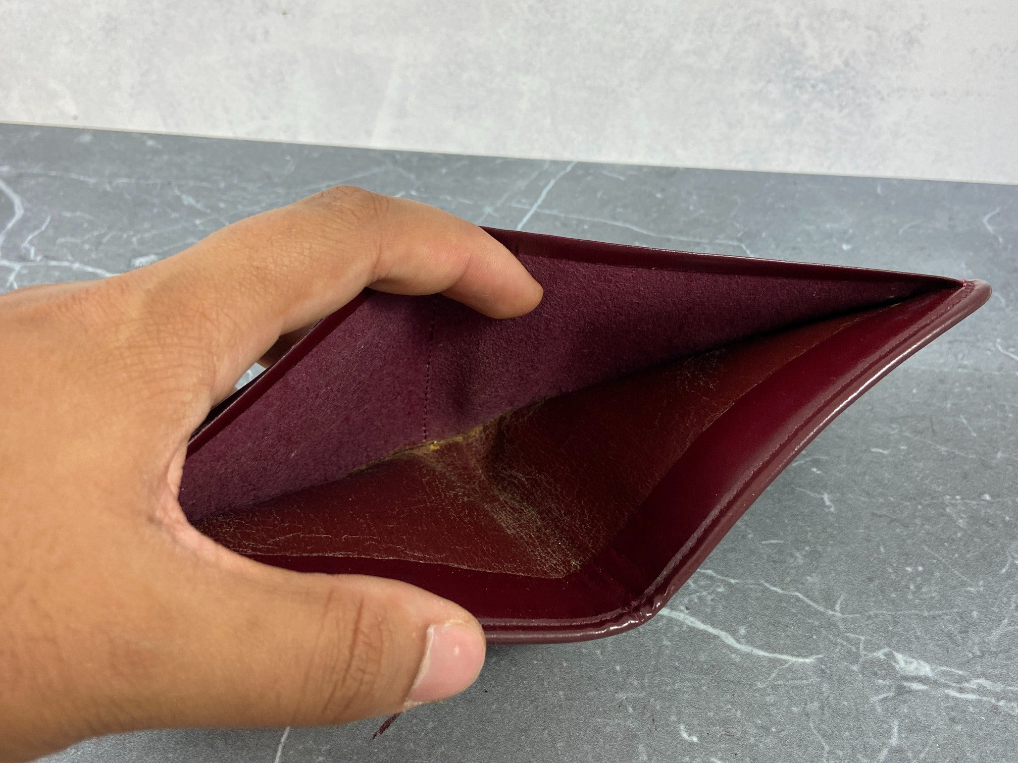 Christian Dior Bifold Wallet Red Trotter Monogram