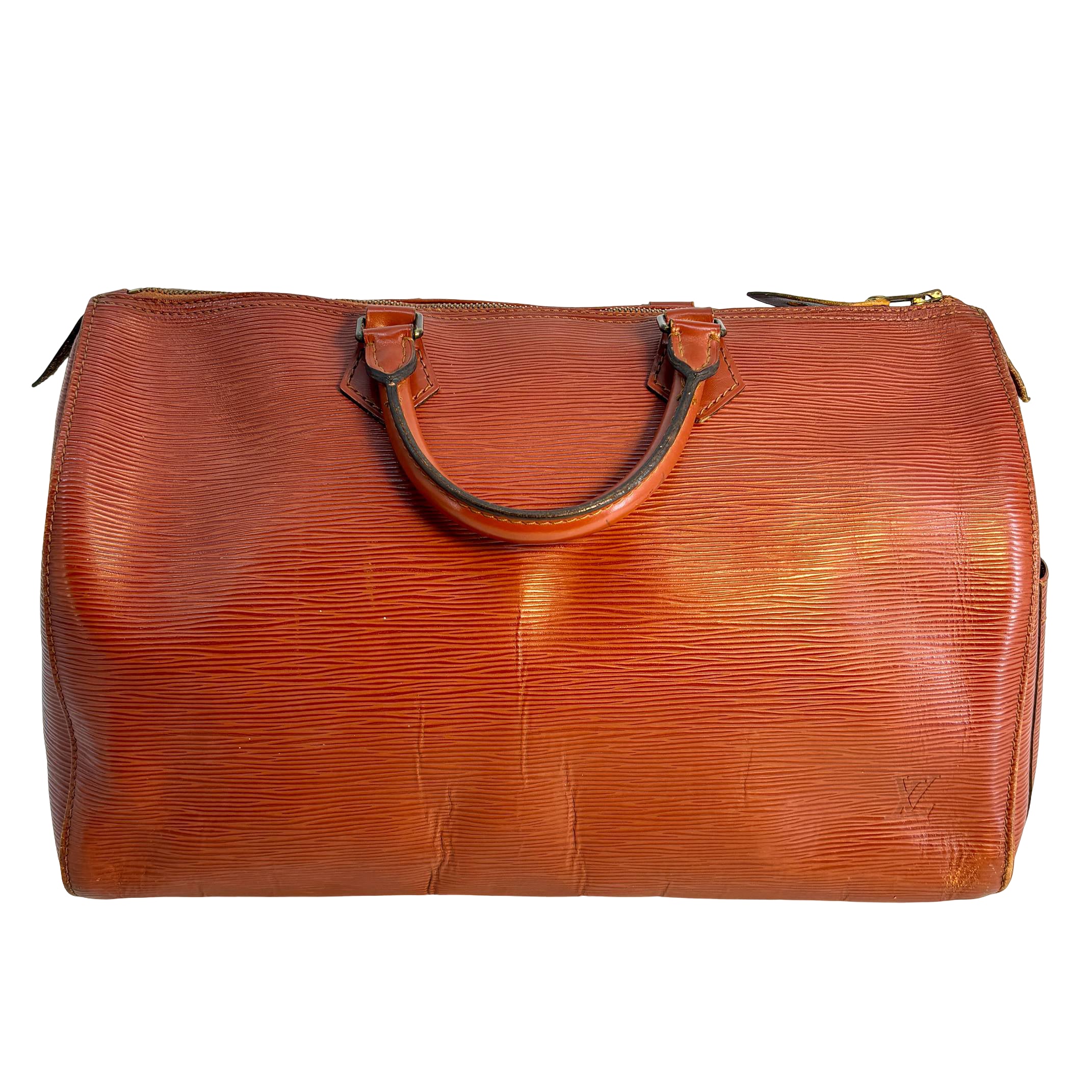 Louis Vuitton Speedy 35 Cognac Epi Leather