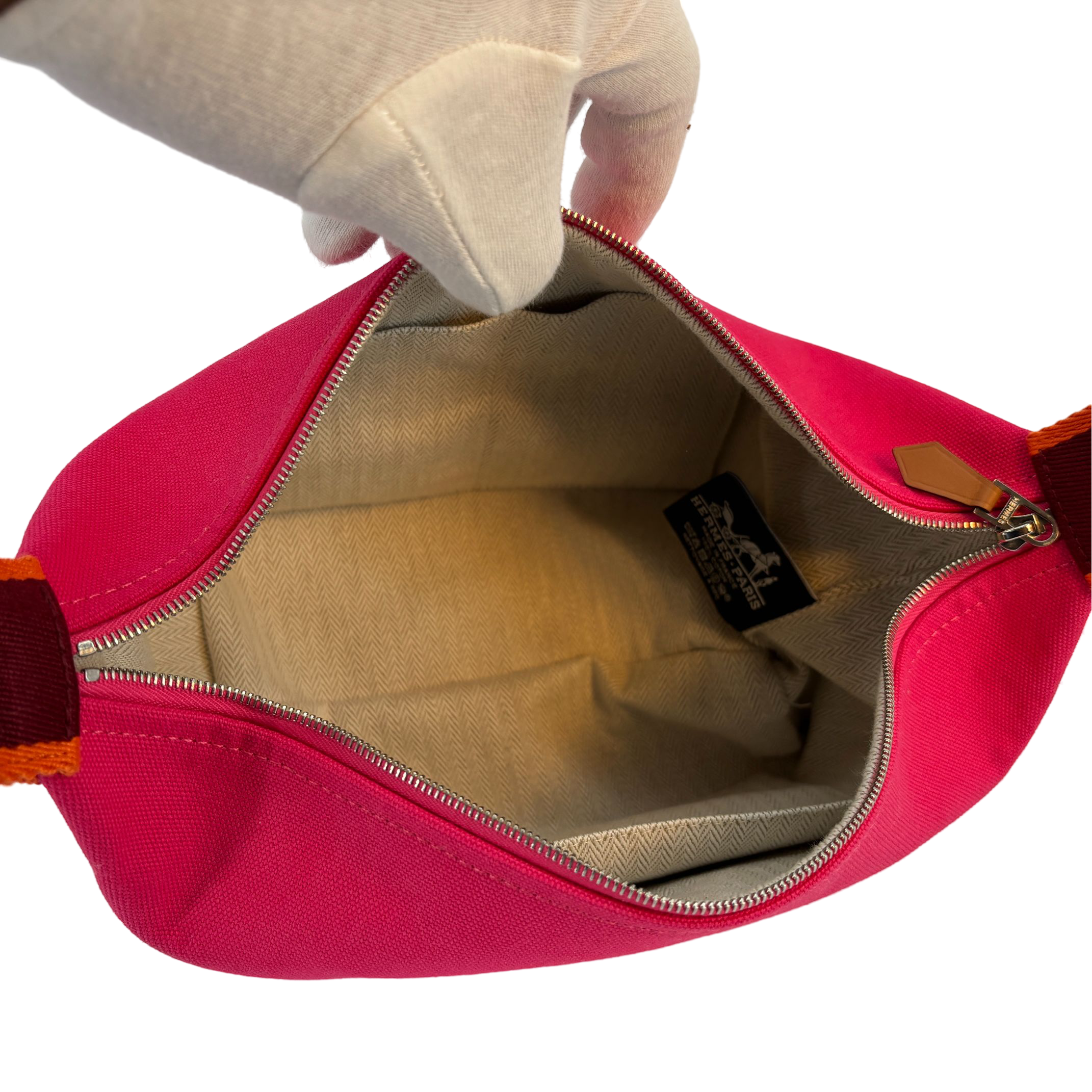 Hermés Bride-à-Brac Pouch PM Pink Cotton