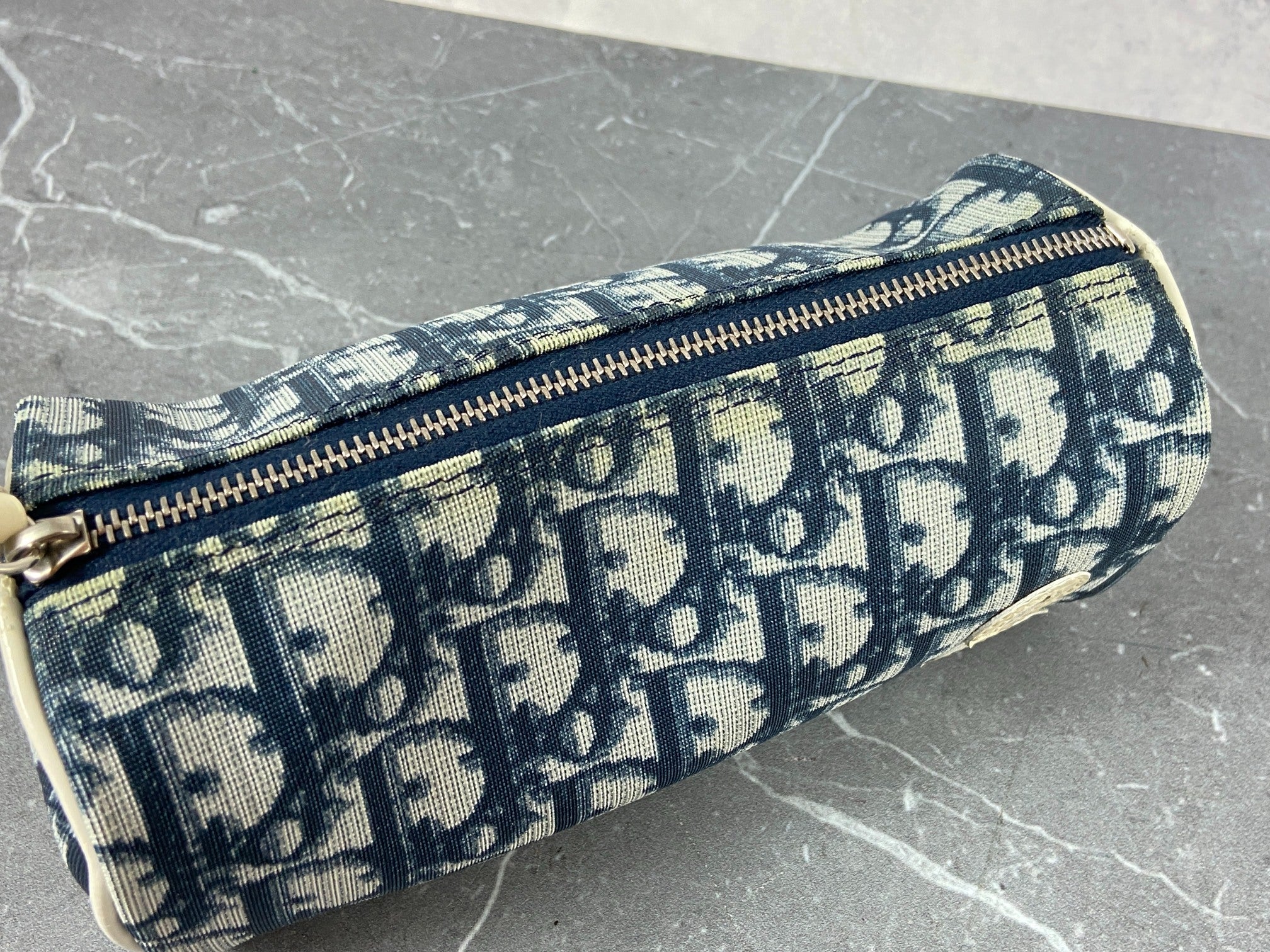 Christian Dior Oblique Clutch / Pouch Blue Trotter Monogram