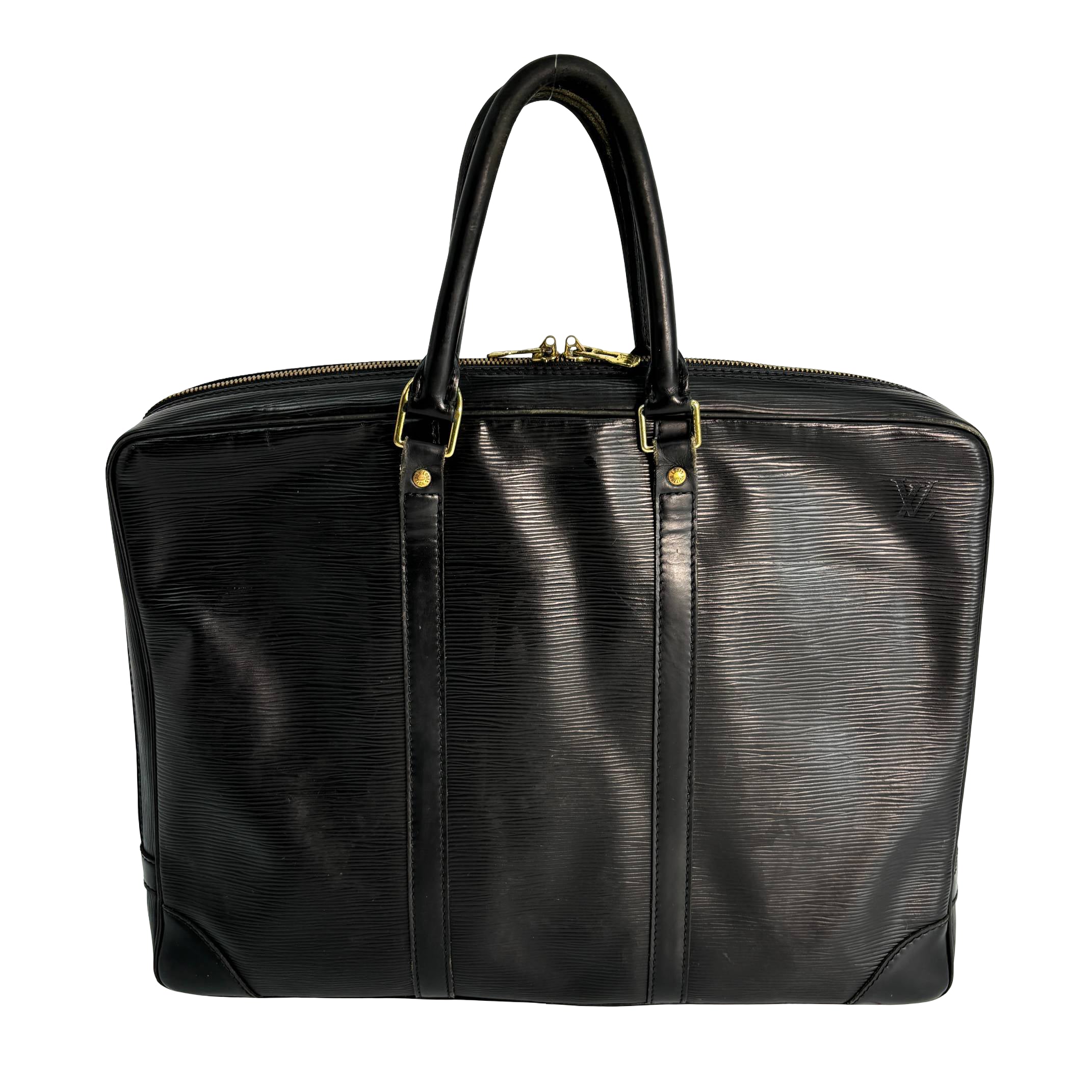 Louis Vuitton Porte Documents Voyage Black Epi Leather