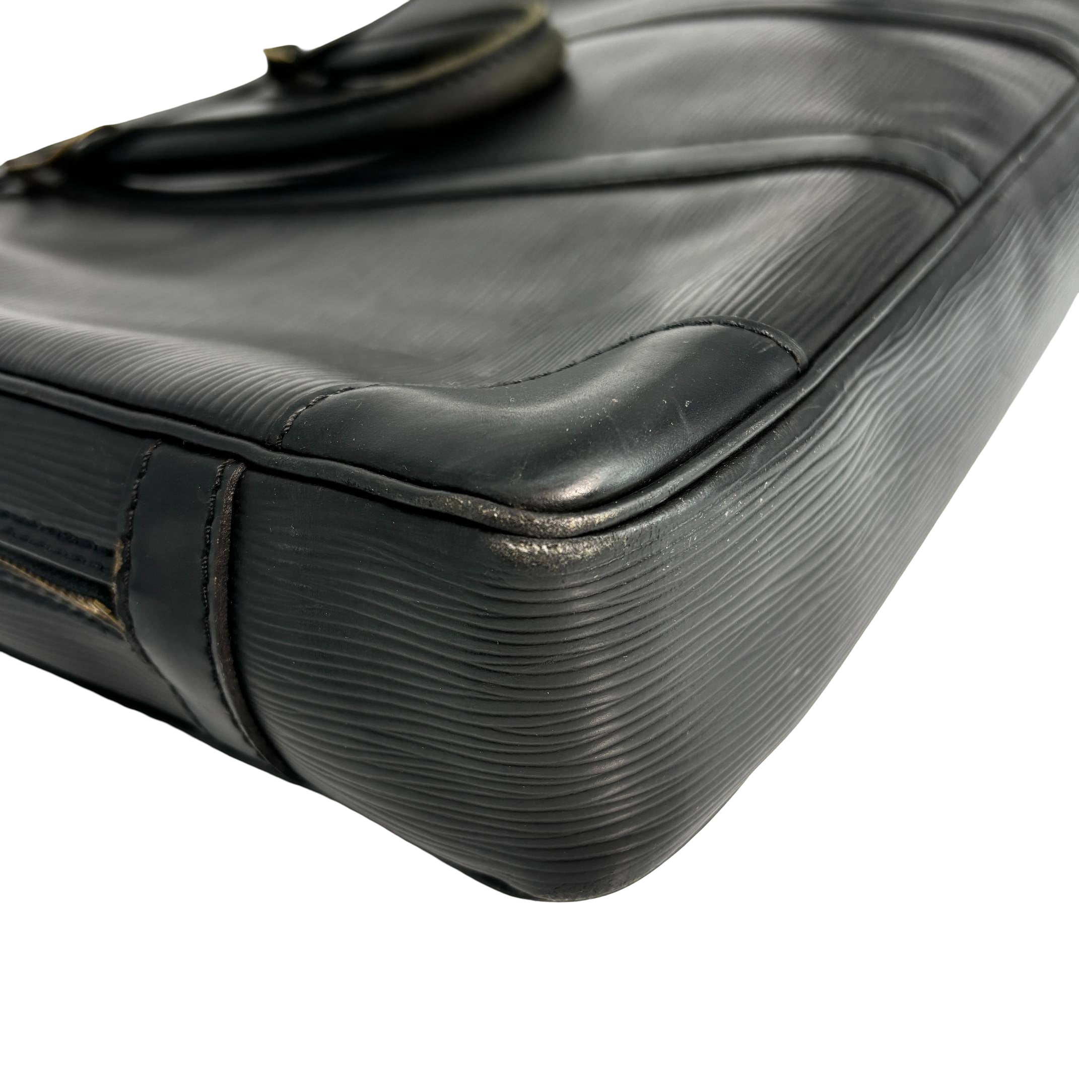 Louis Vuitton Porte Documents Voyage Black Epi Leather