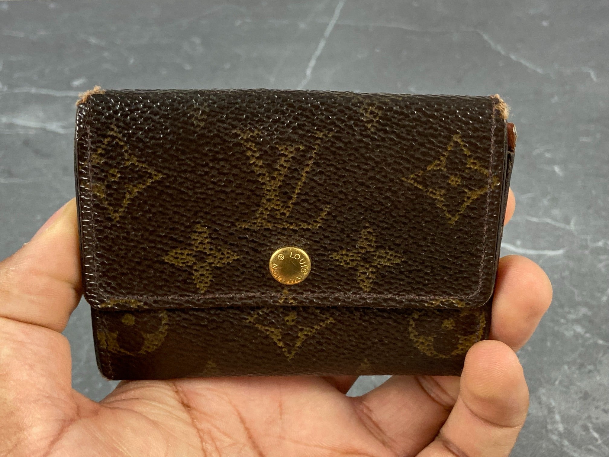 Louis Vuitton Small Wallet / Card Case Monogram Canvas