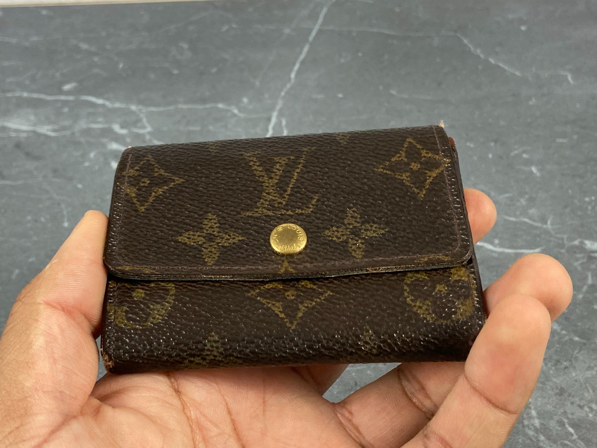Louis Vuitton Small Wallet / Card Case Monogram Canvas