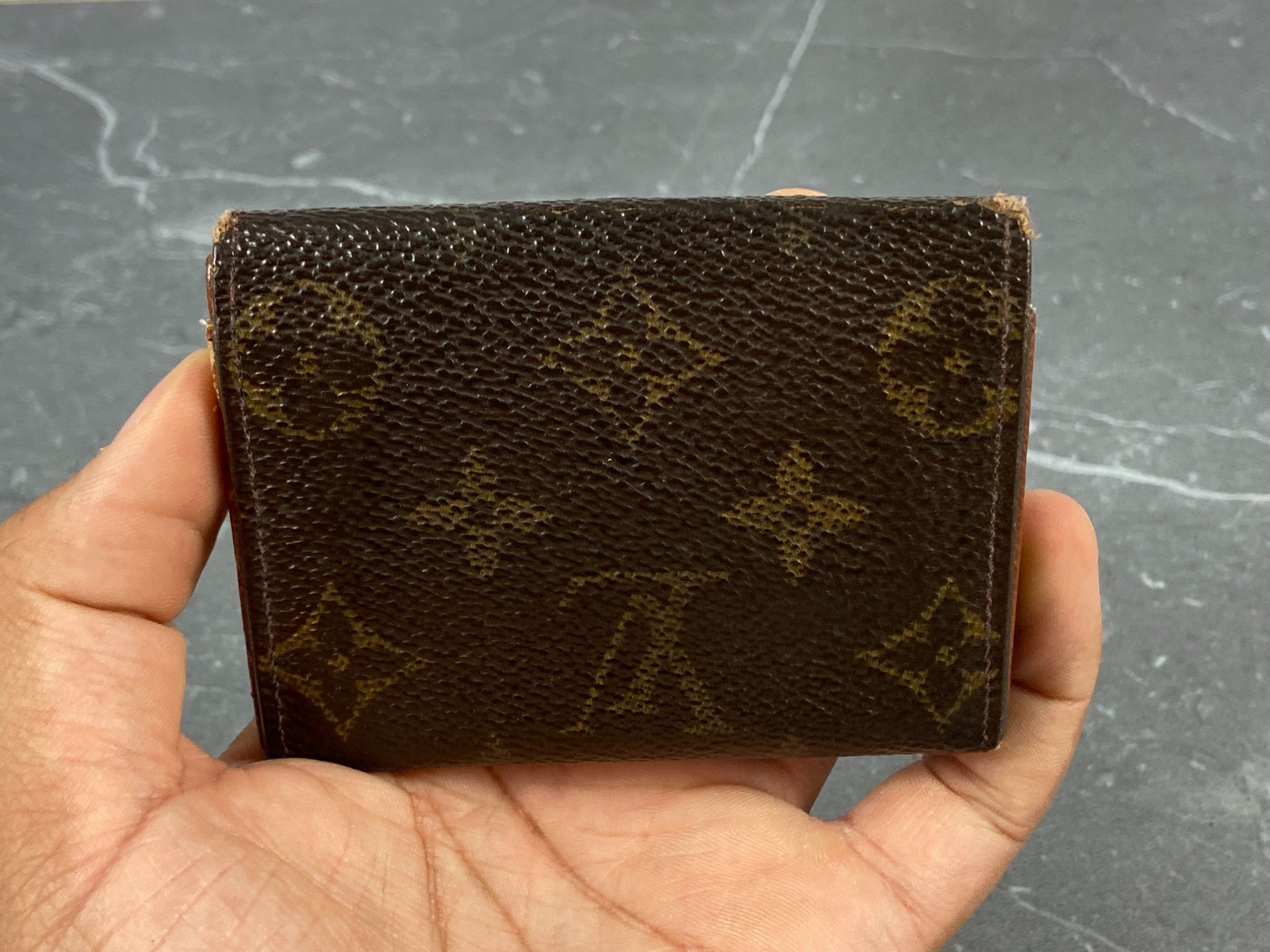 Louis Vuitton Small Wallet / Card Case Monogram Canvas