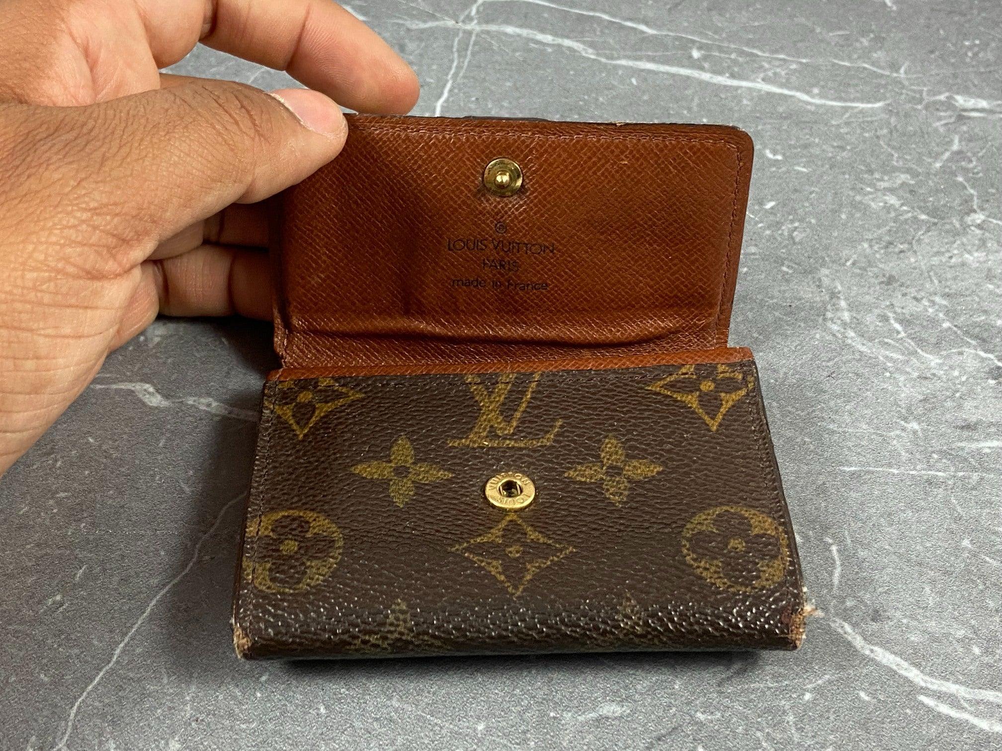 Louis Vuitton Small Wallet / Card Case Monogram Canvas