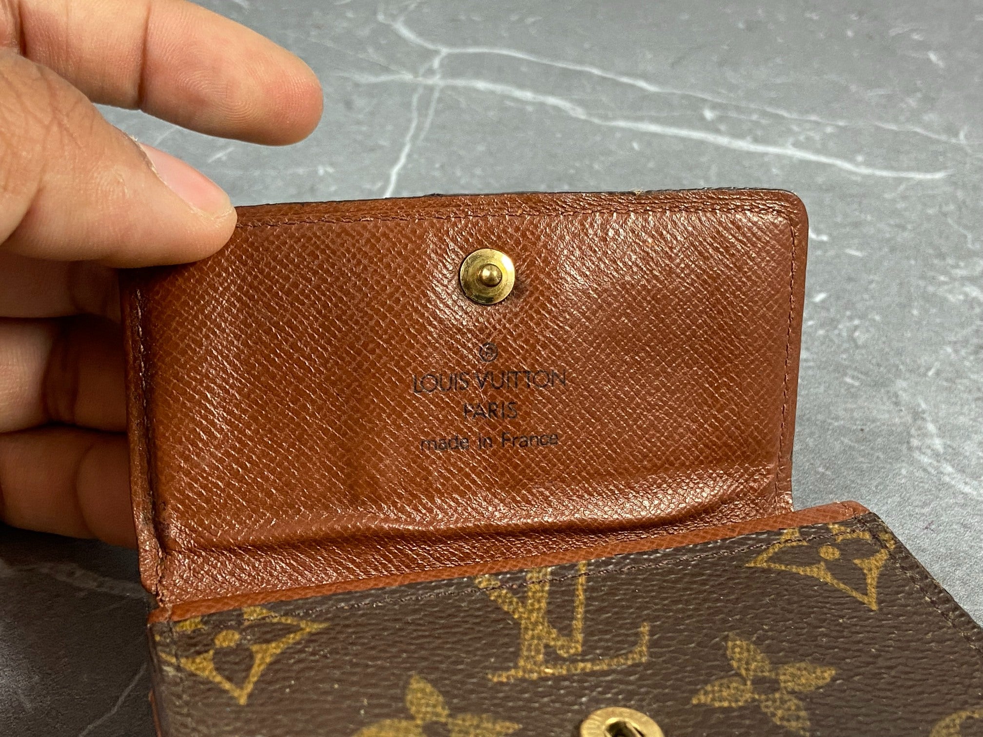 Louis Vuitton Small Wallet / Card Case Monogram Canvas