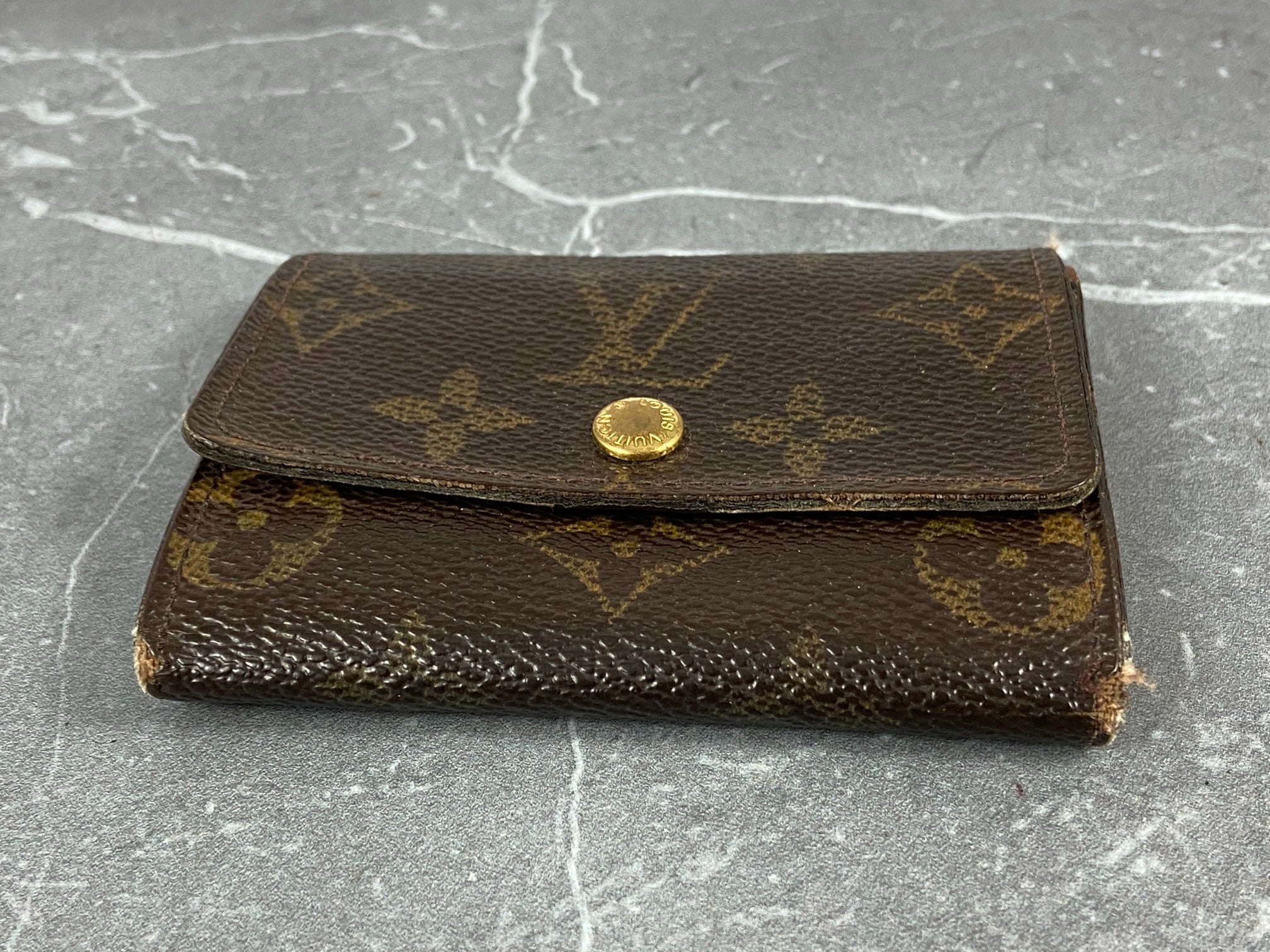 Louis Vuitton Small Wallet / Card Case Monogram Canvas