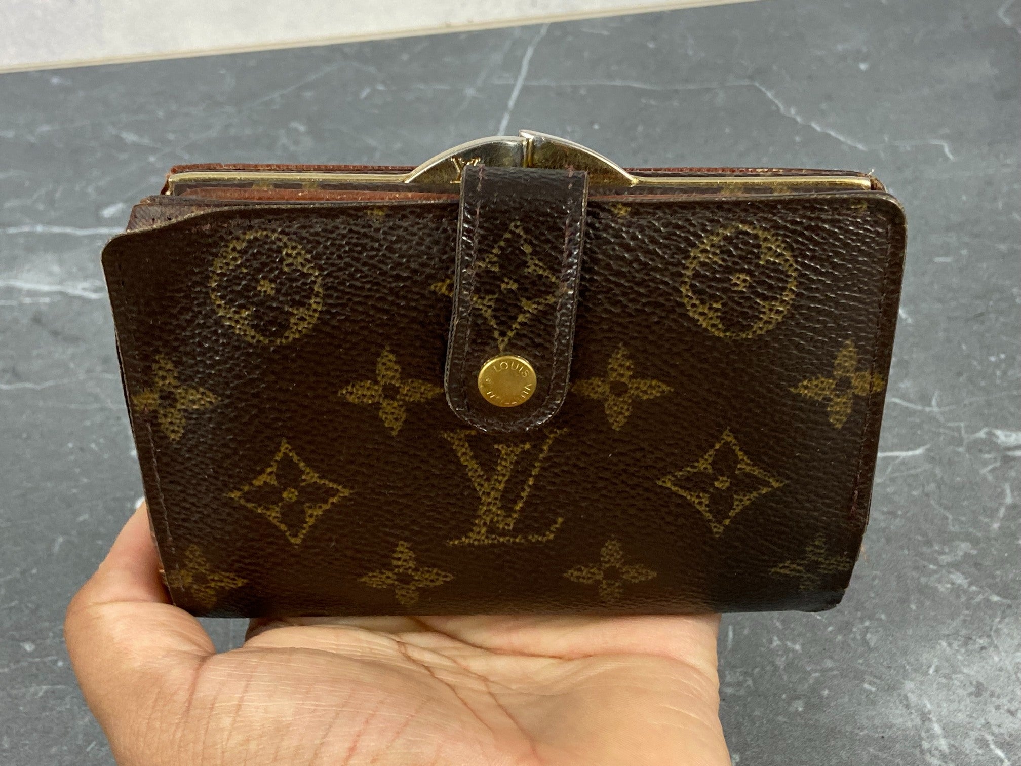 Louis Vuitton French Compact Wallet Monogram Canvas