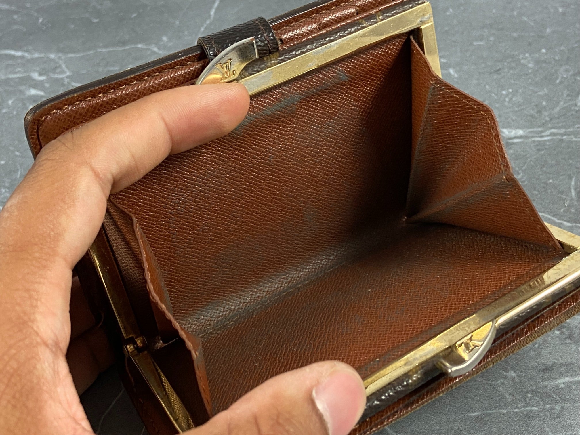 Louis Vuitton French Compact Wallet Monogram Canvas