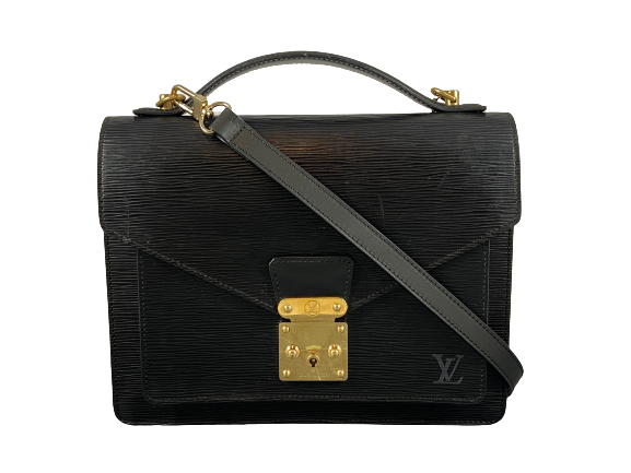 Louis Vuitton Monceau 28 Black Epi Leather