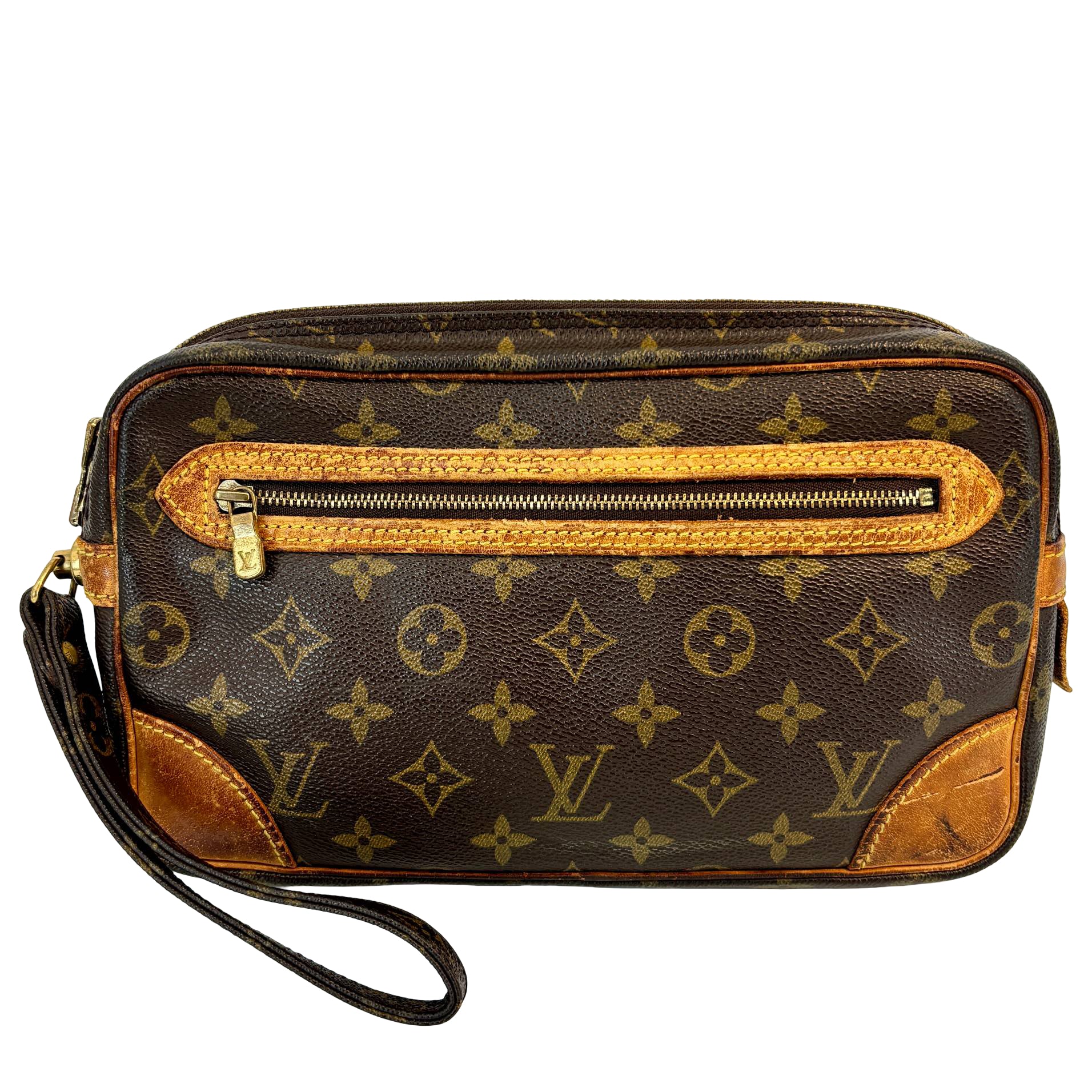 Louis Vuitton Marly Dragonne Clutch Monogram Canvas