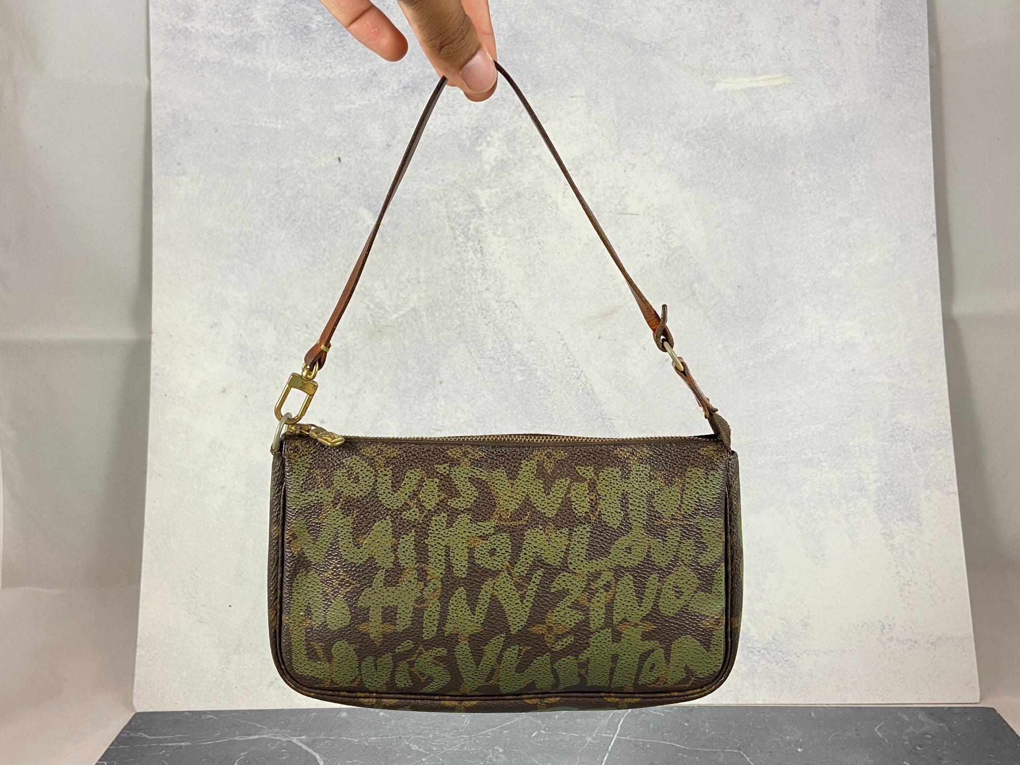 Louis Vuitton x Stephen Sprouse Pochette Accessoires Graffiti Green