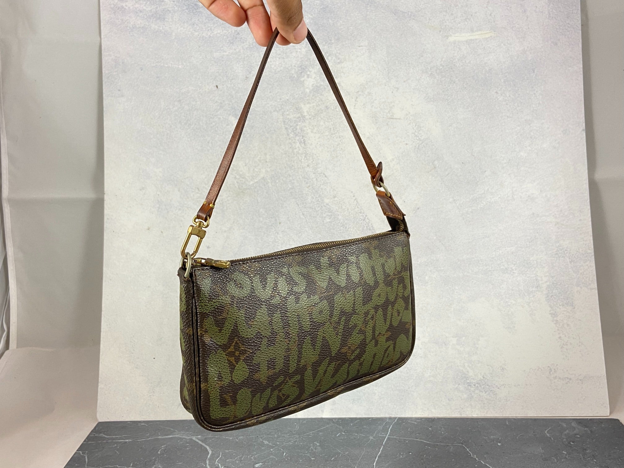 Louis Vuitton x Stephen Sprouse Pochette Accessoires Graffiti Green