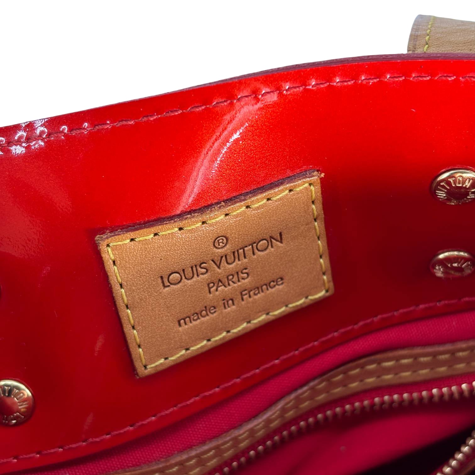 Louis Vuitton Reade PM Red Vernis Leather