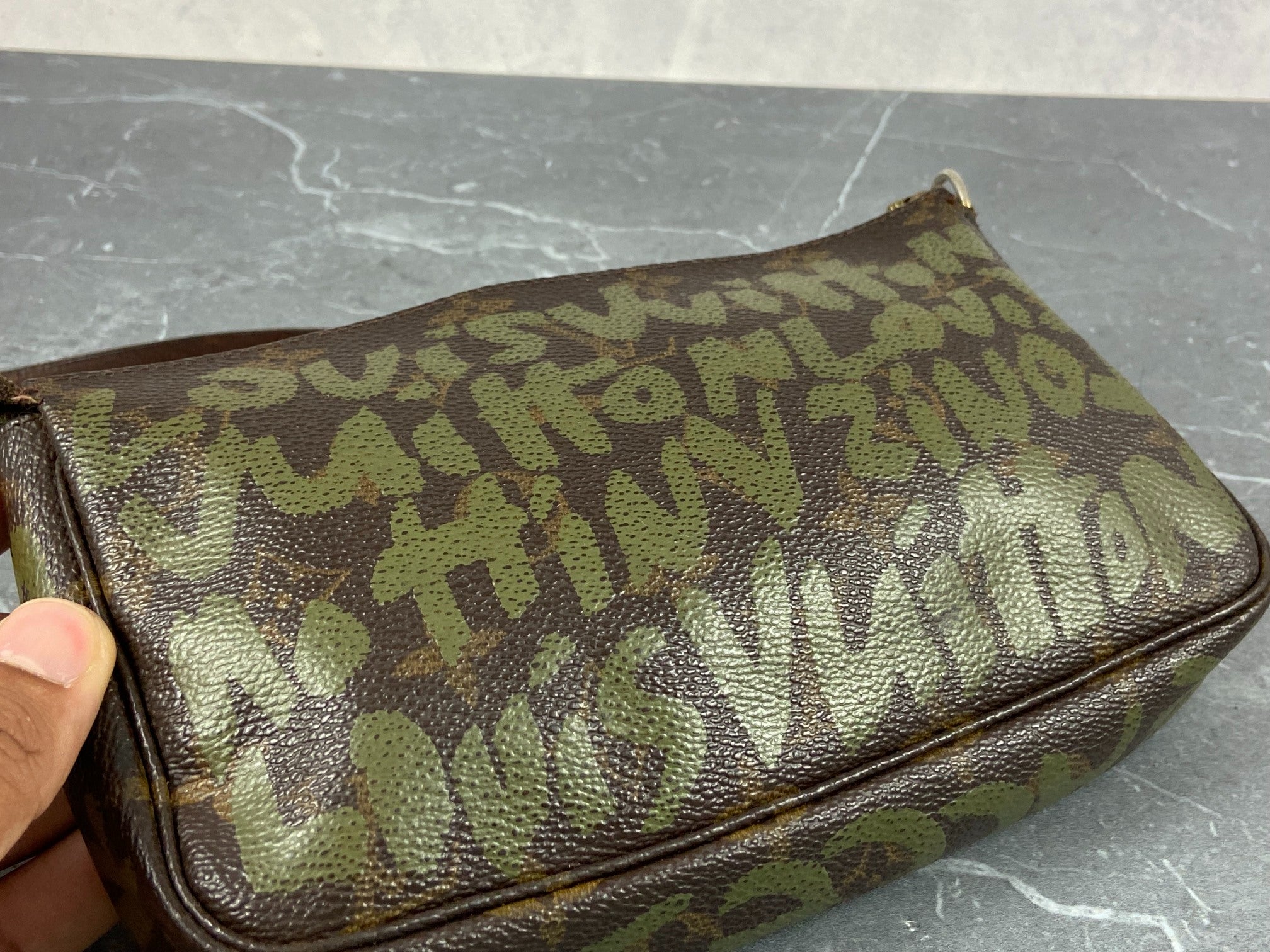 Louis Vuitton x Stephen Sprouse Pochette Accessoires Graffiti Green