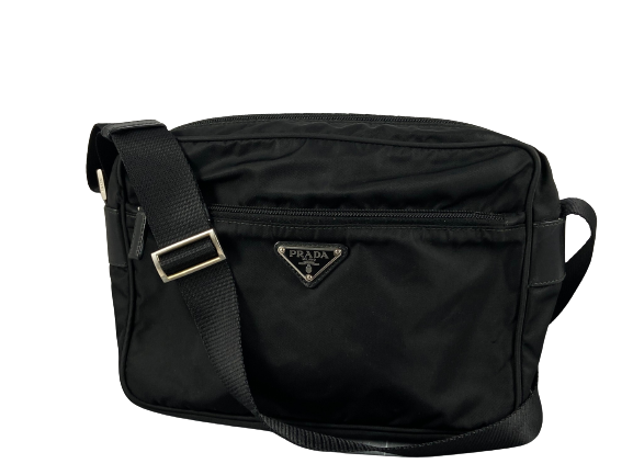 Prada vela cheap crossbody messenger bag