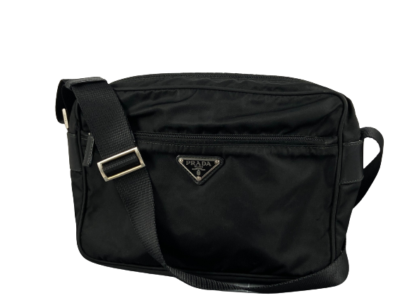 Prada BT0167 Vela Sport Nylon Shoulder / Messenger Bag Black Prada BT0167 Vela Sport Nylon Shoulder / Messenger Bag Black