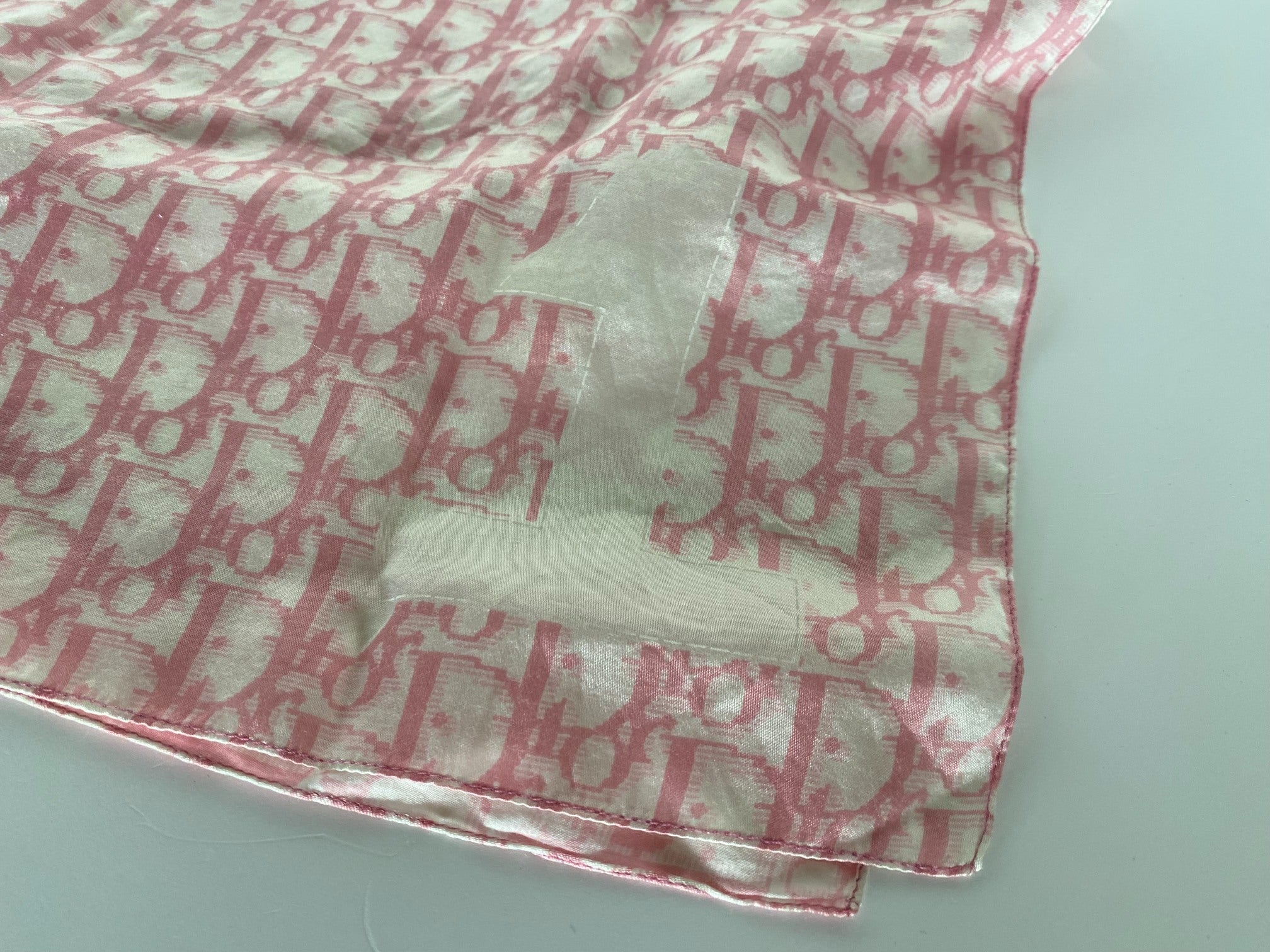 Christian Dior No.1 Silk Scarf Pink Trotter Monogram