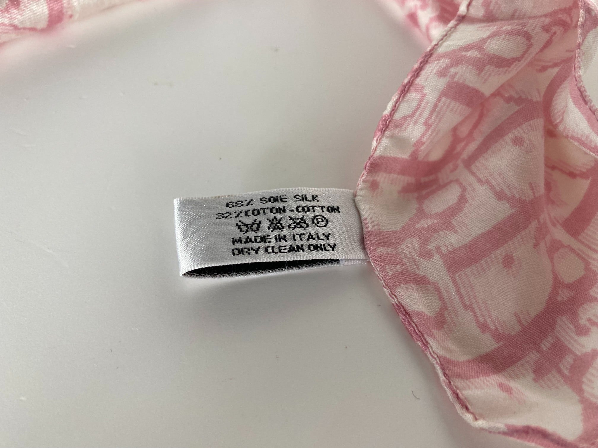 Christian Dior No.1 Silk Scarf Pink Trotter Monogram