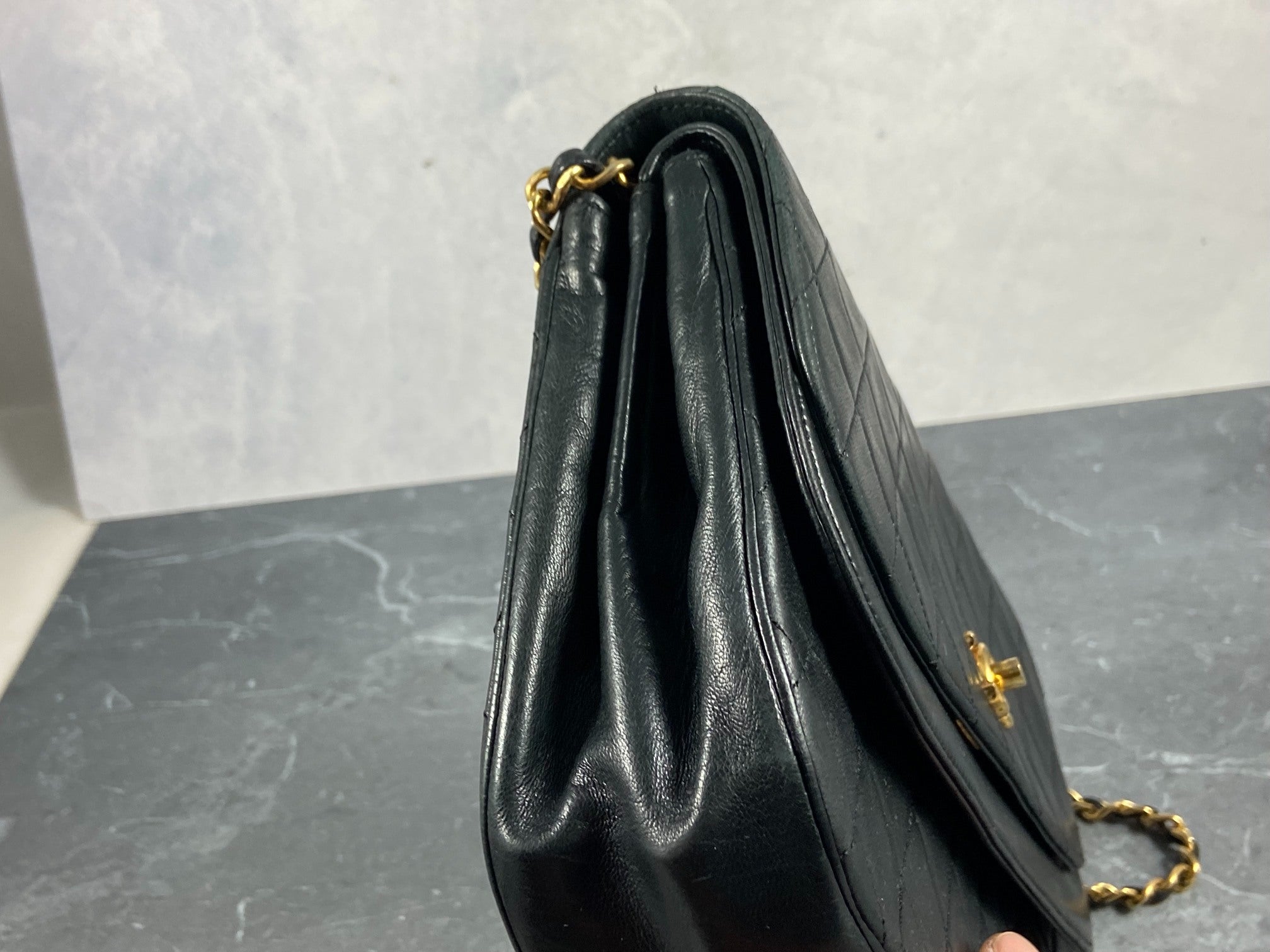 Chanel Matelasse Half-Moon Round Double Flap Bag