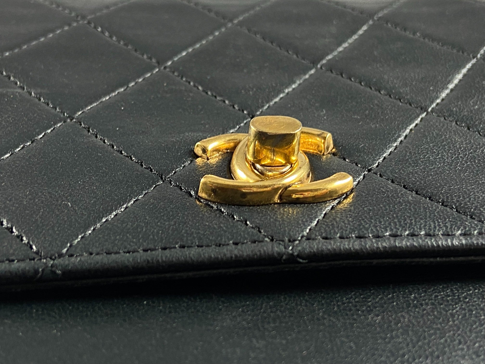 Chanel Matelasse Half-Moon Round Double Flap Bag