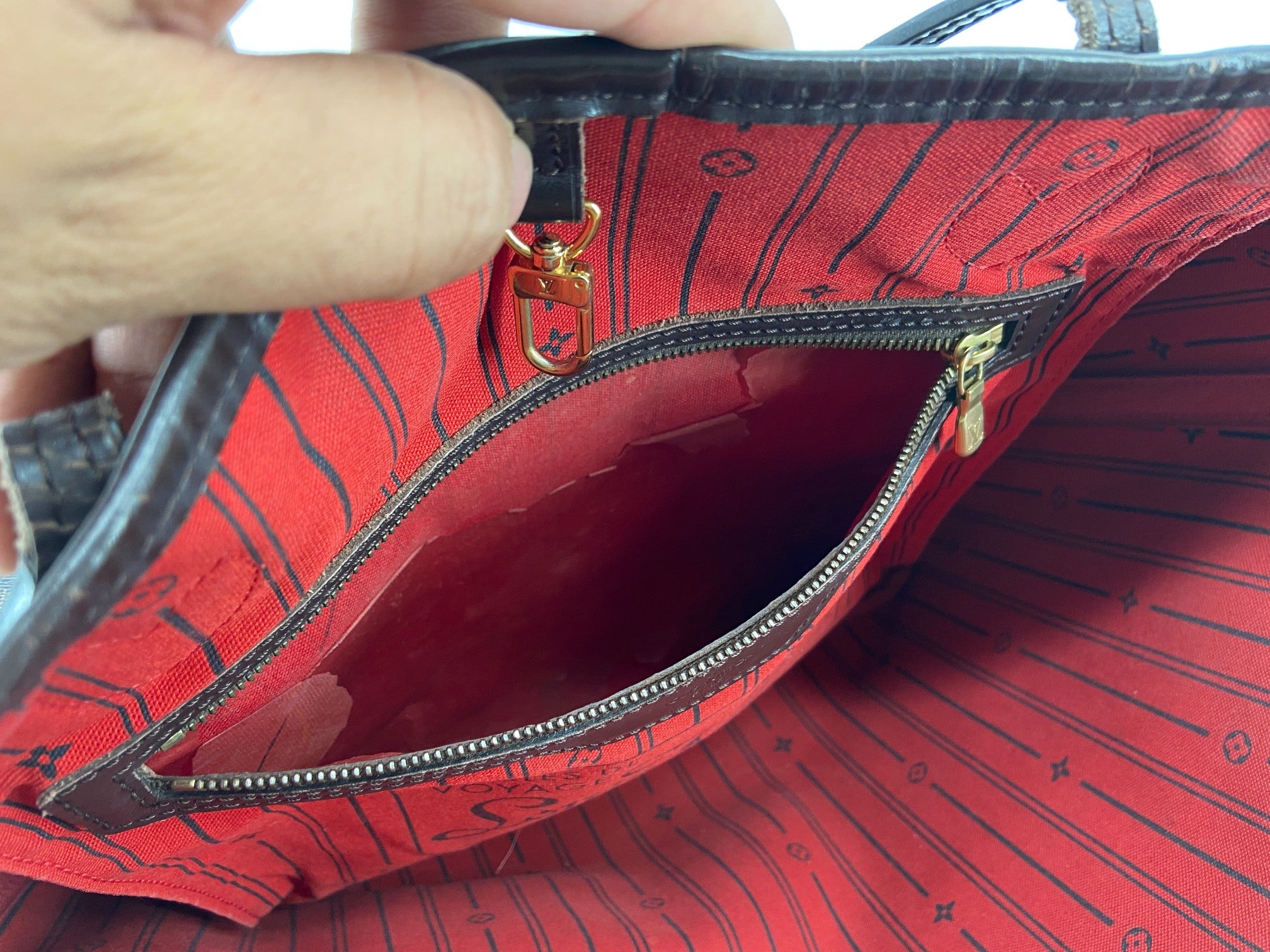 Louis Vuitton Neverfull MM Damier Ebene Canvas