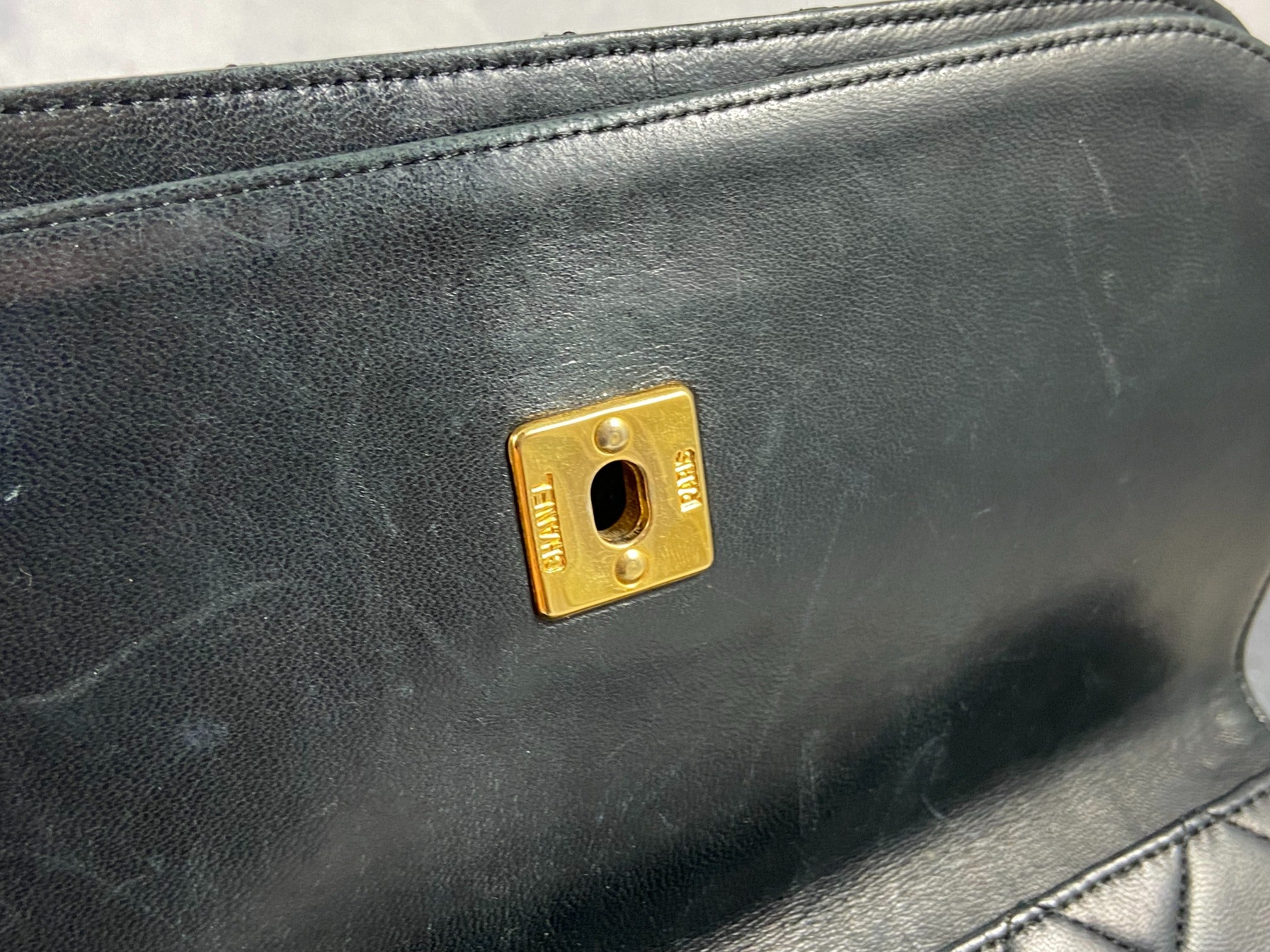 Chanel Matelasse Half-Moon Round Double Flap Bag