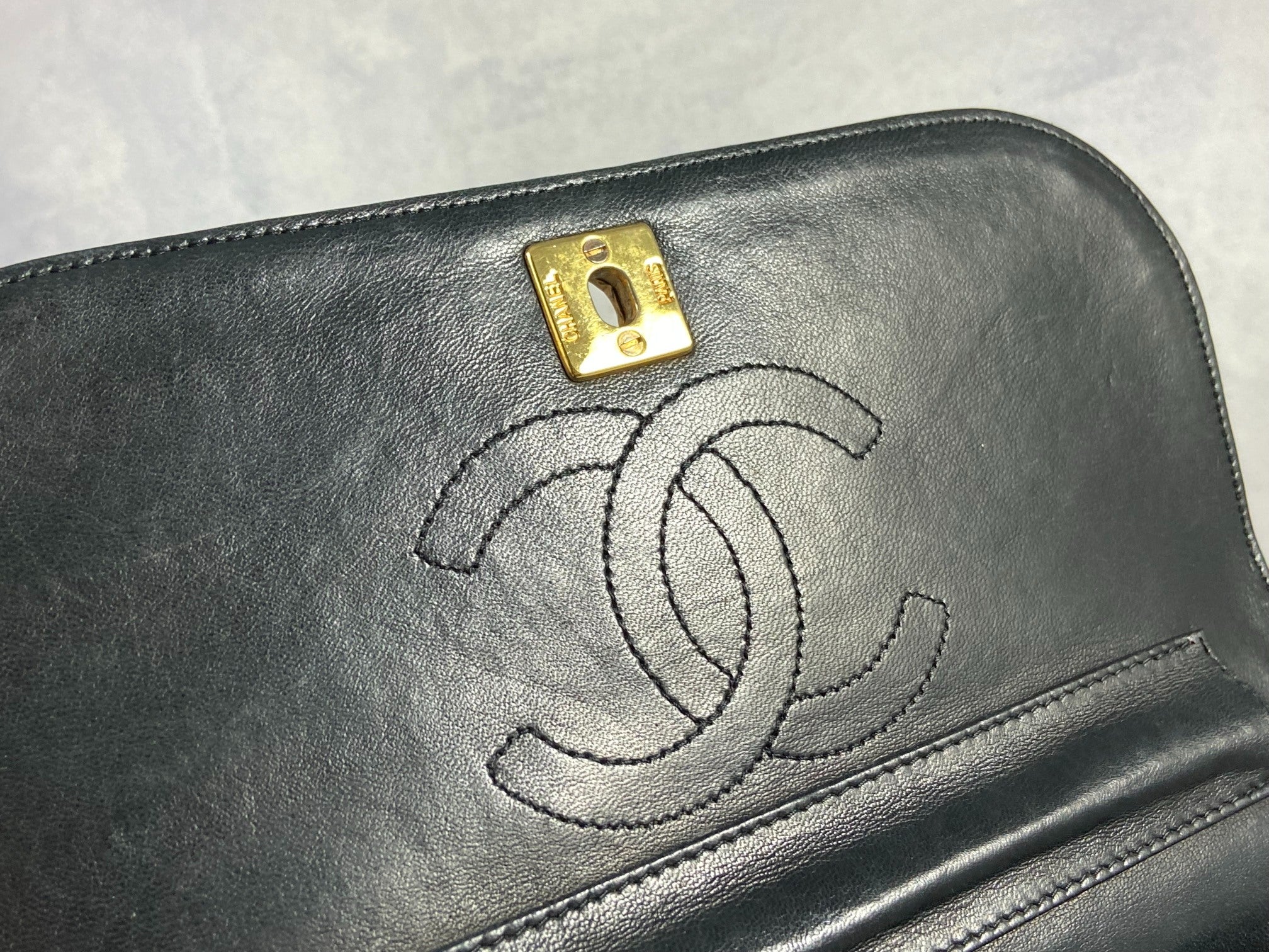 Chanel Matelasse Half-Moon Round Double Flap Bag