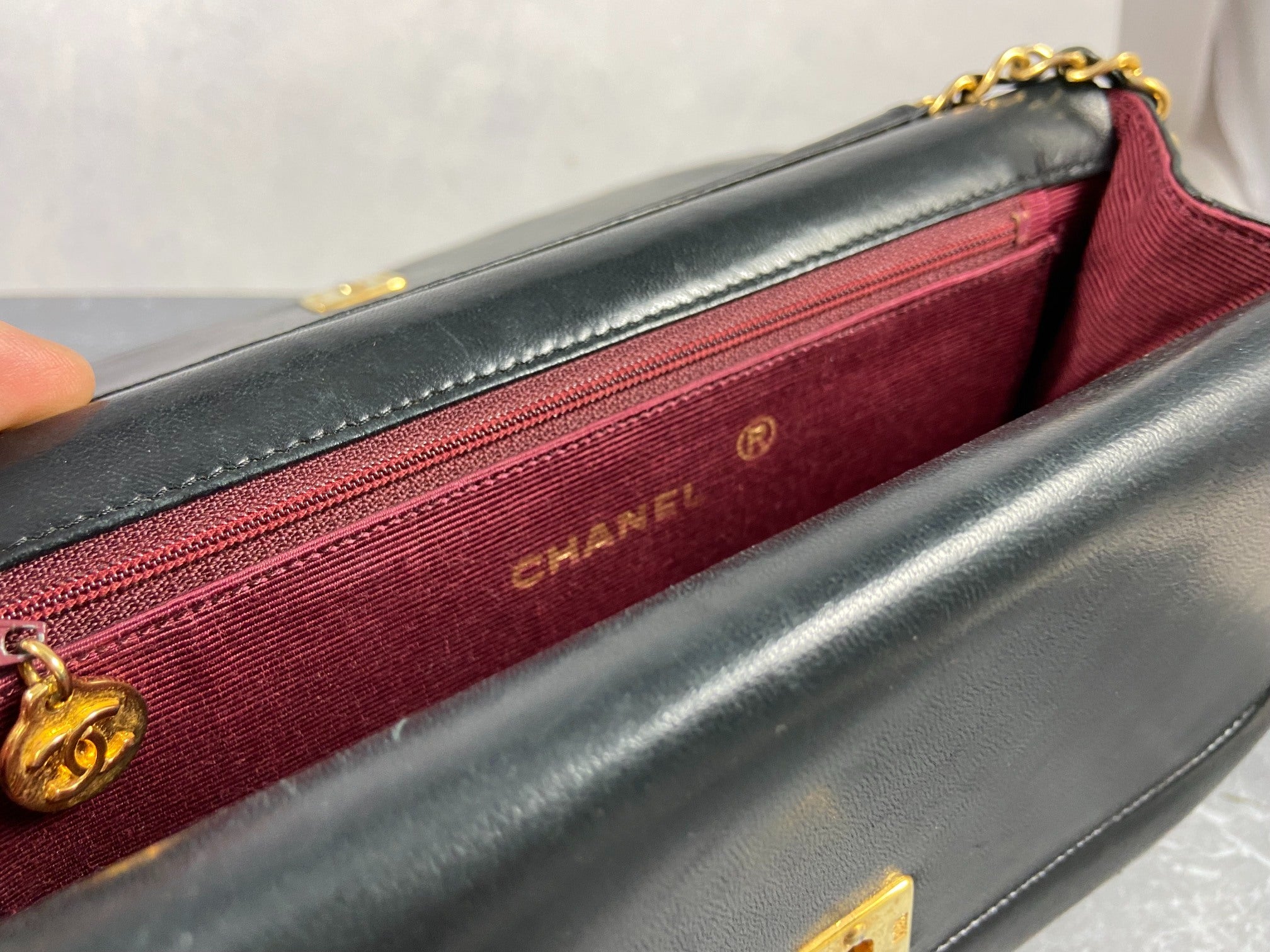 Chanel Matelasse Half-Moon Round Double Flap Bag