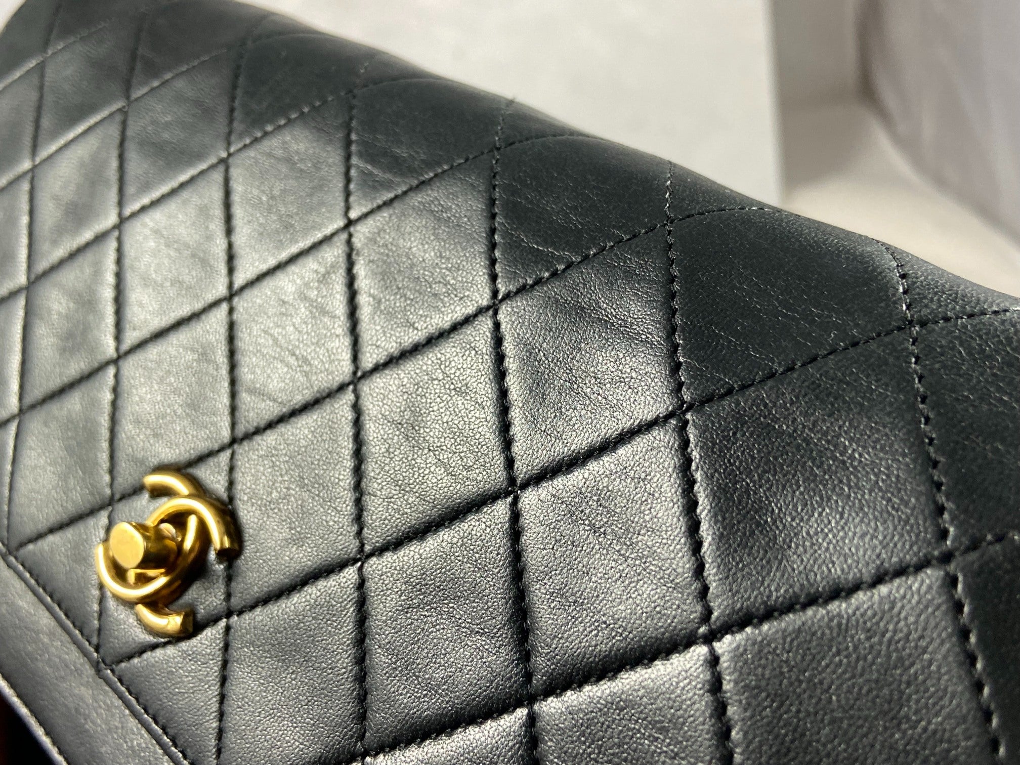 Chanel Matelasse Half-Moon Round Double Flap Bag