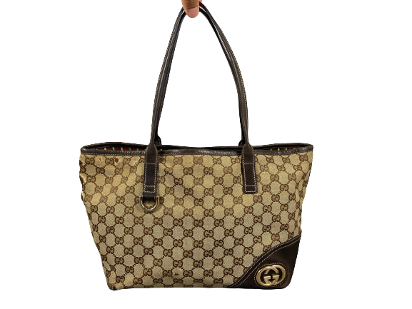 Gucci Britt Hand / Shopper Bag Grey GG Monogram