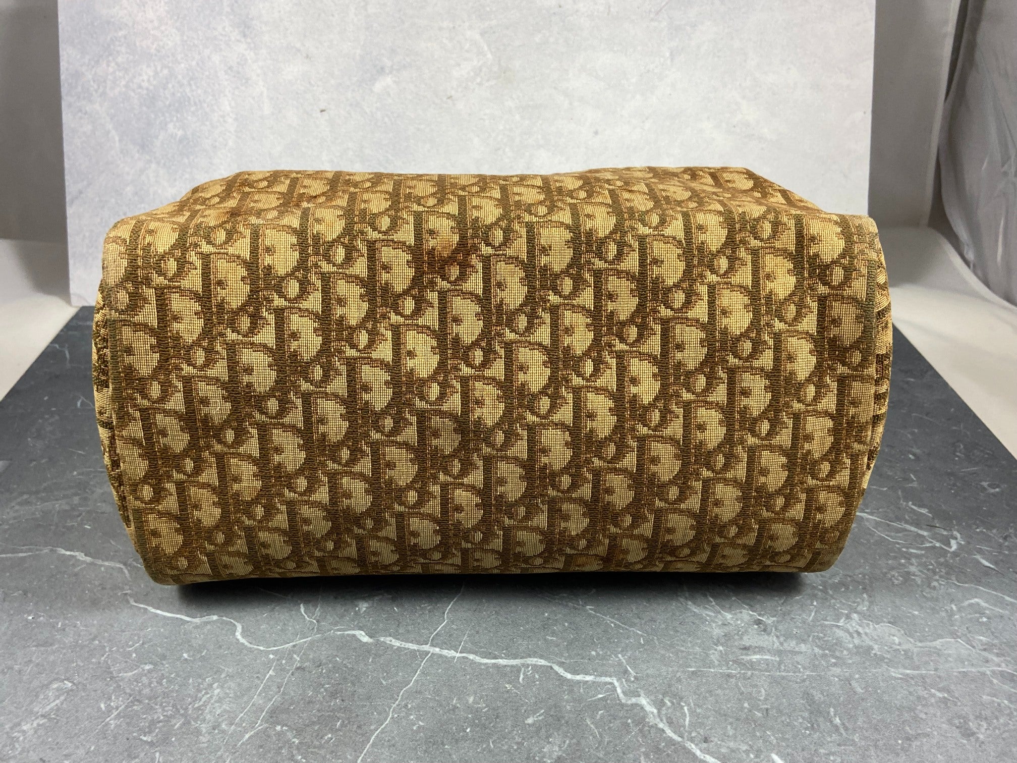 Christian Dior Bowling Bag Brown Trotter Monogram