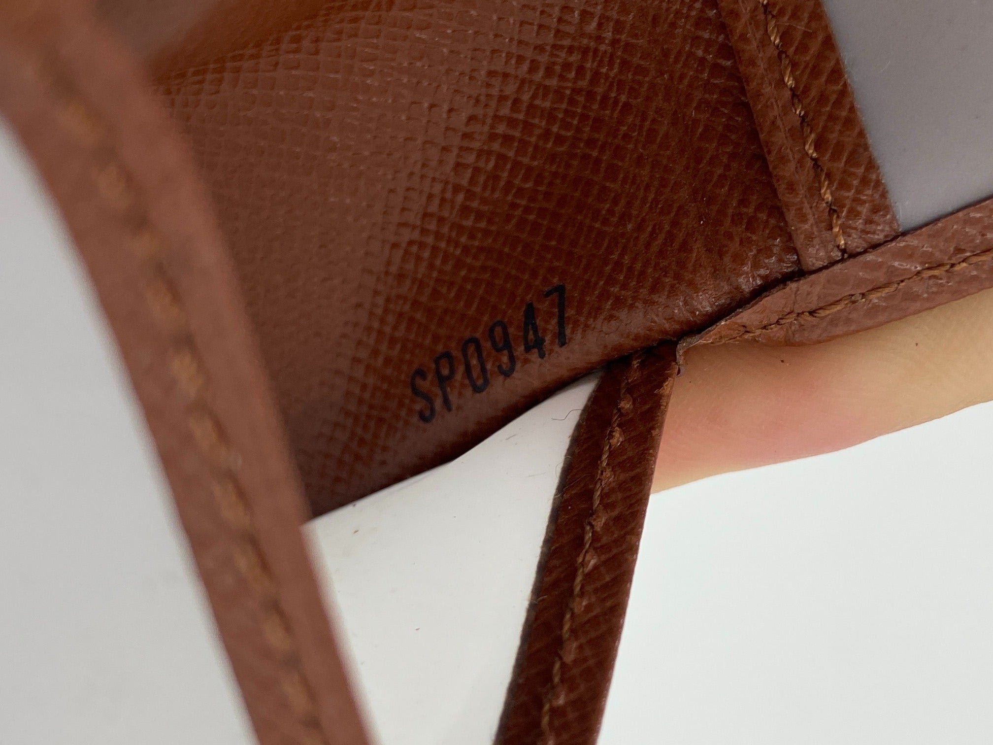 Louis Vuitton Card Case Brown Taiga Leather